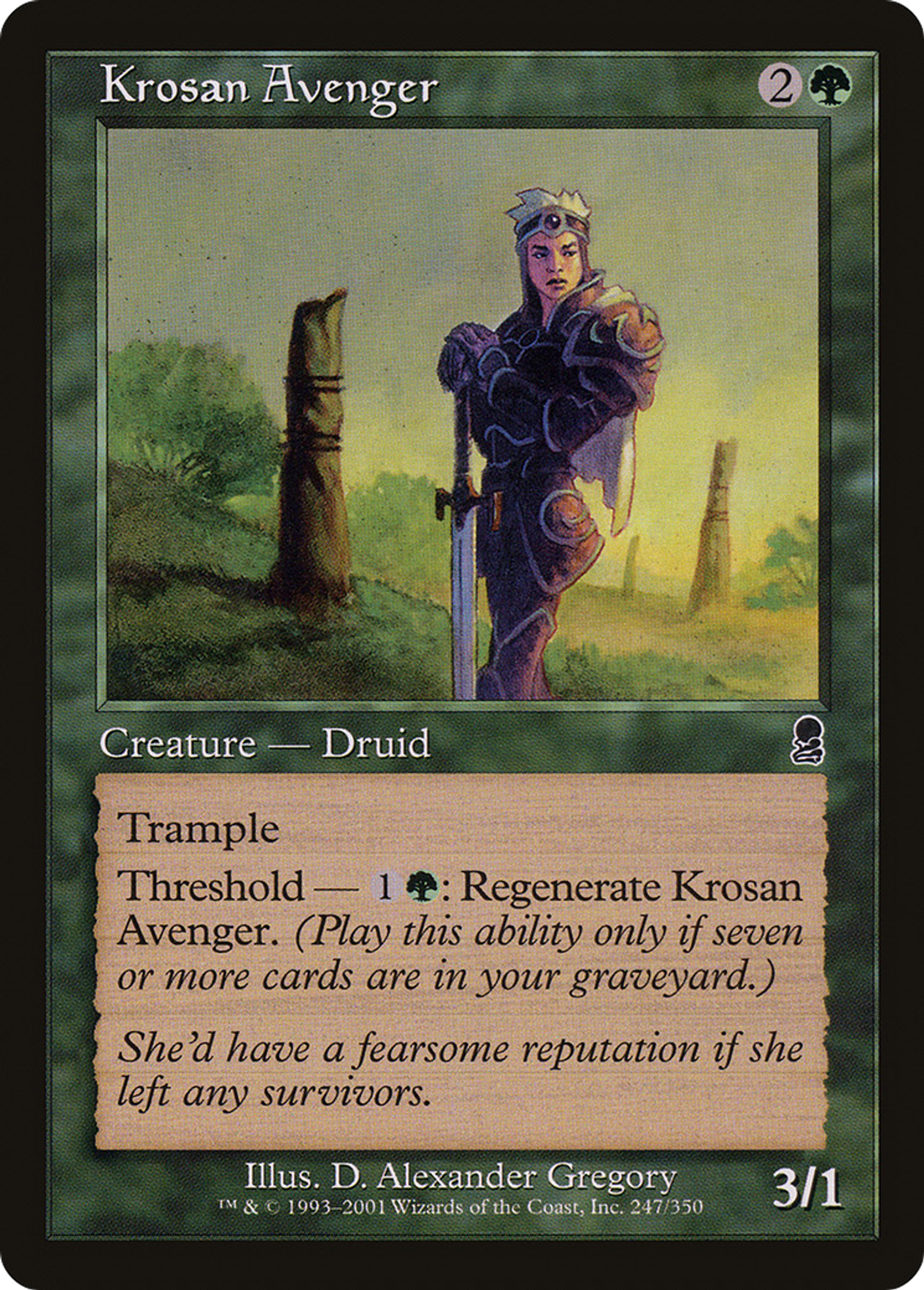 Krosan Avenger — Odyssey — Magic: The Gathering
