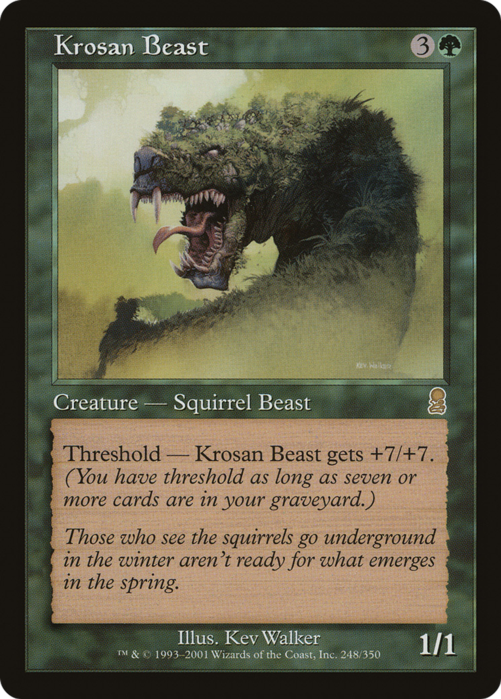 Krosan Beast — Odyssey — Magic: The Gathering