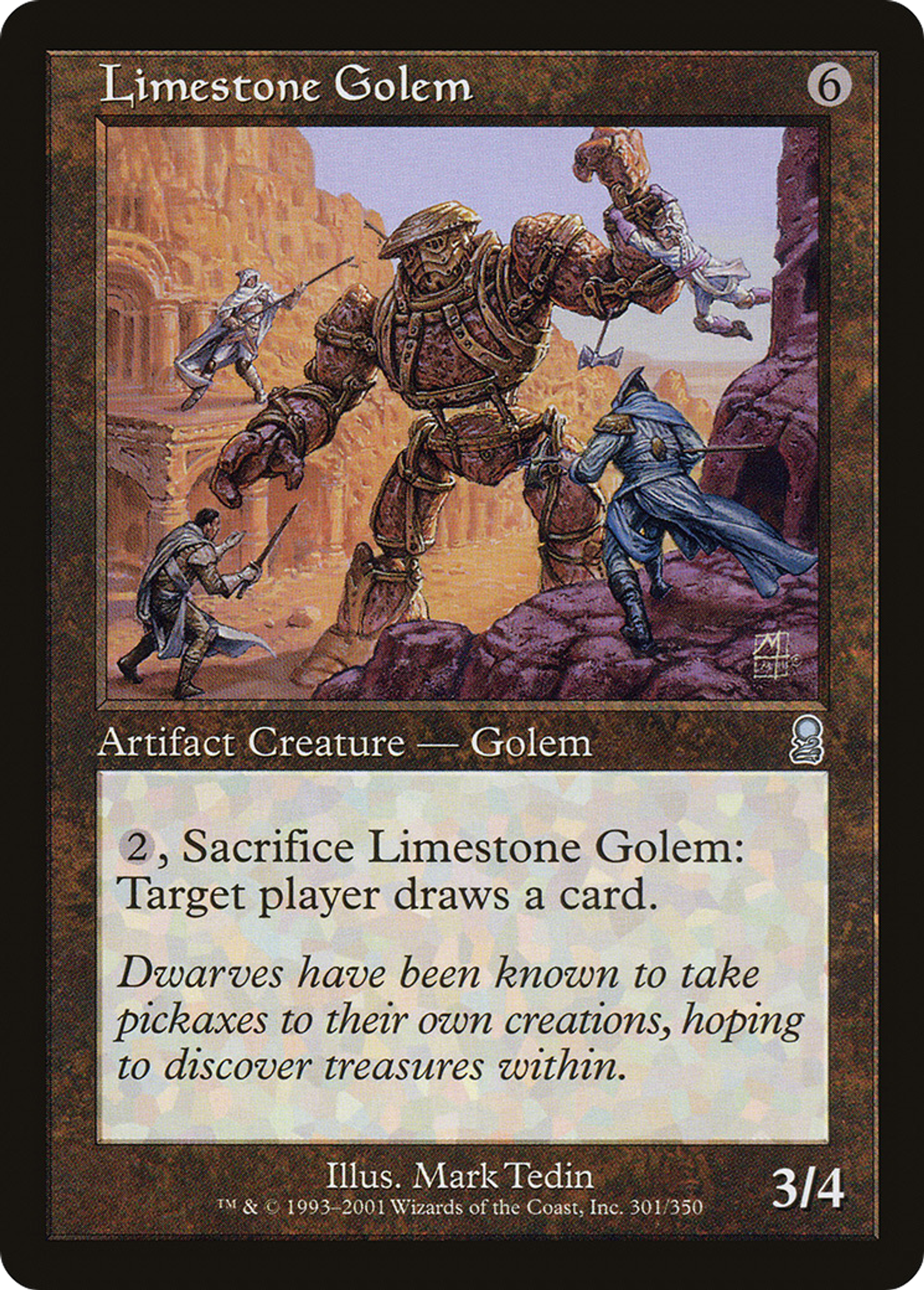 Golem de calcaire — Odyssey — Magic: The Gathering