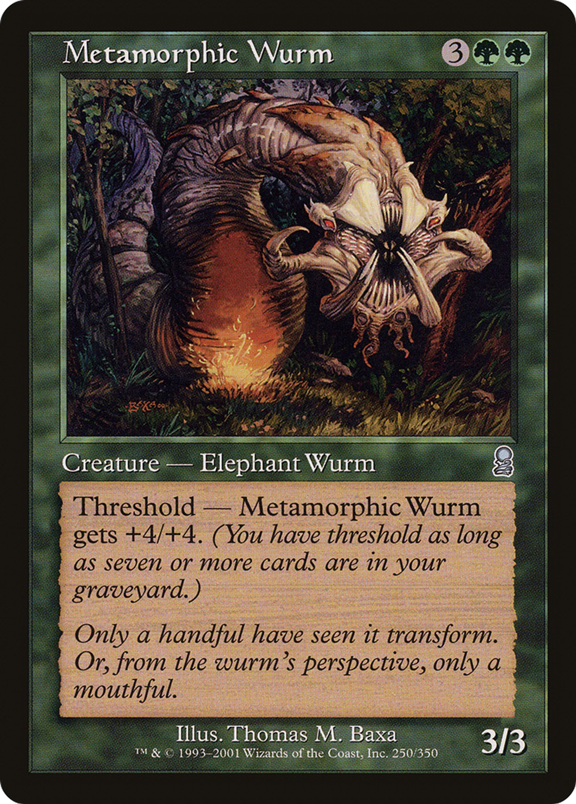 Metamorphic Wurm — Odyssey — Magic: The Gathering