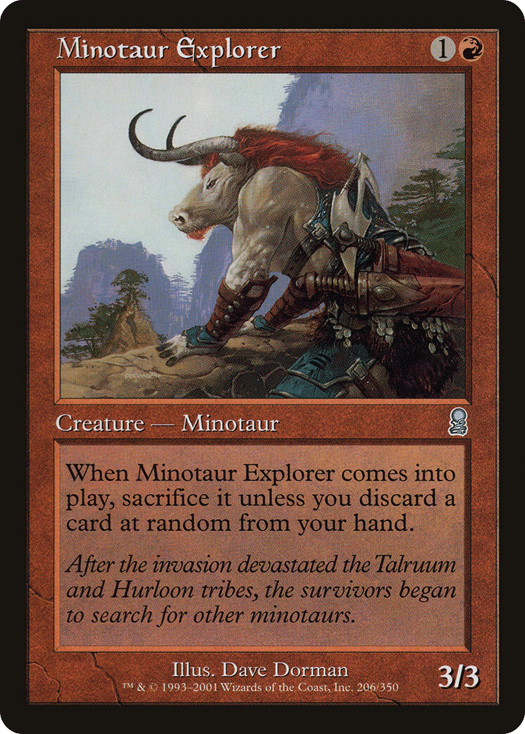 Minotaur Explorer — Odyssey — Magic: The Gathering
