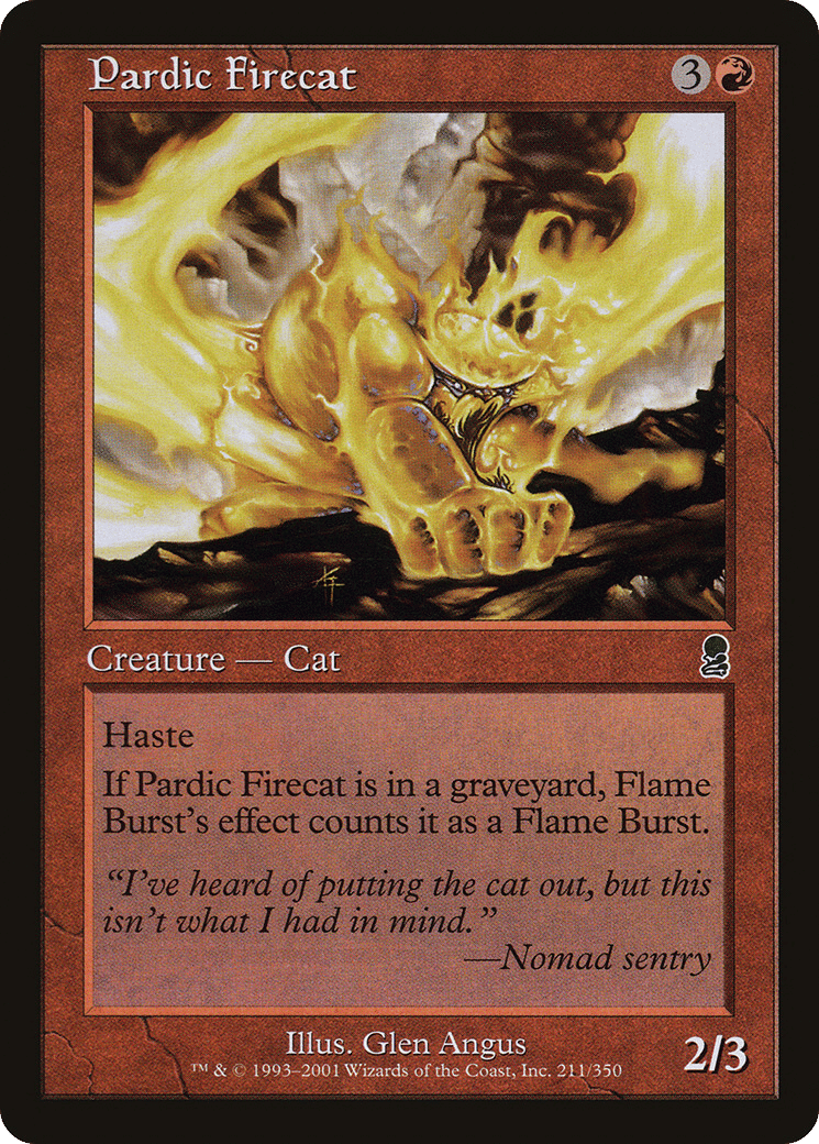 Pardic Firecat — Odyssey — Magic: The Gathering