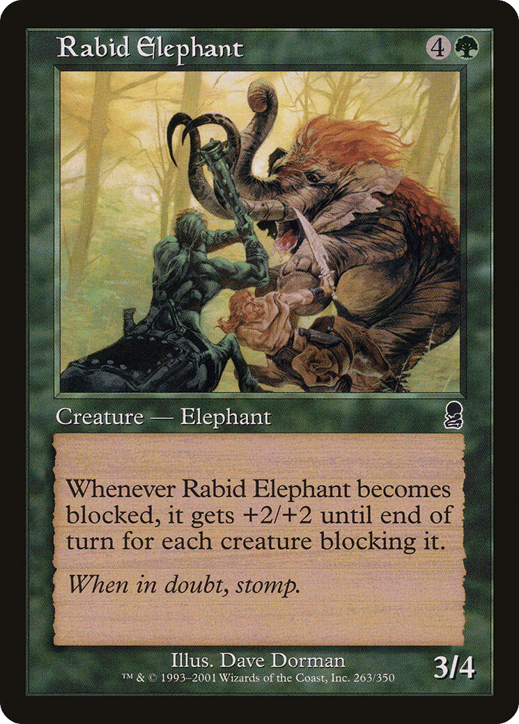 Rabid Elephant — Odyssey — Magic: The Gathering