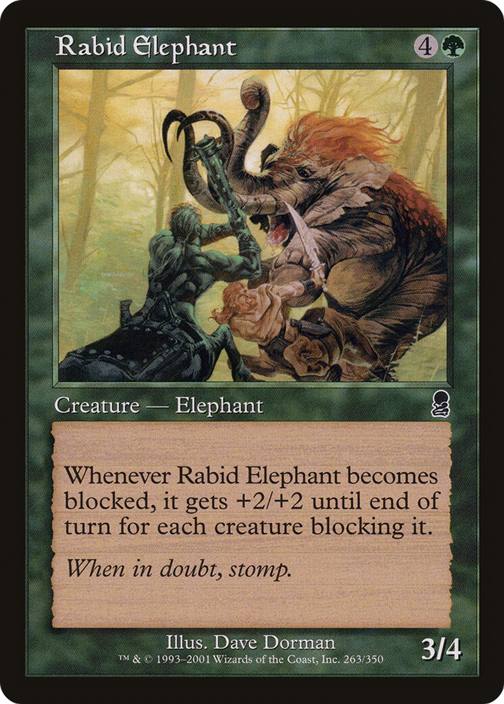 Éléphant enragé — Odyssey — Magic: The Gathering