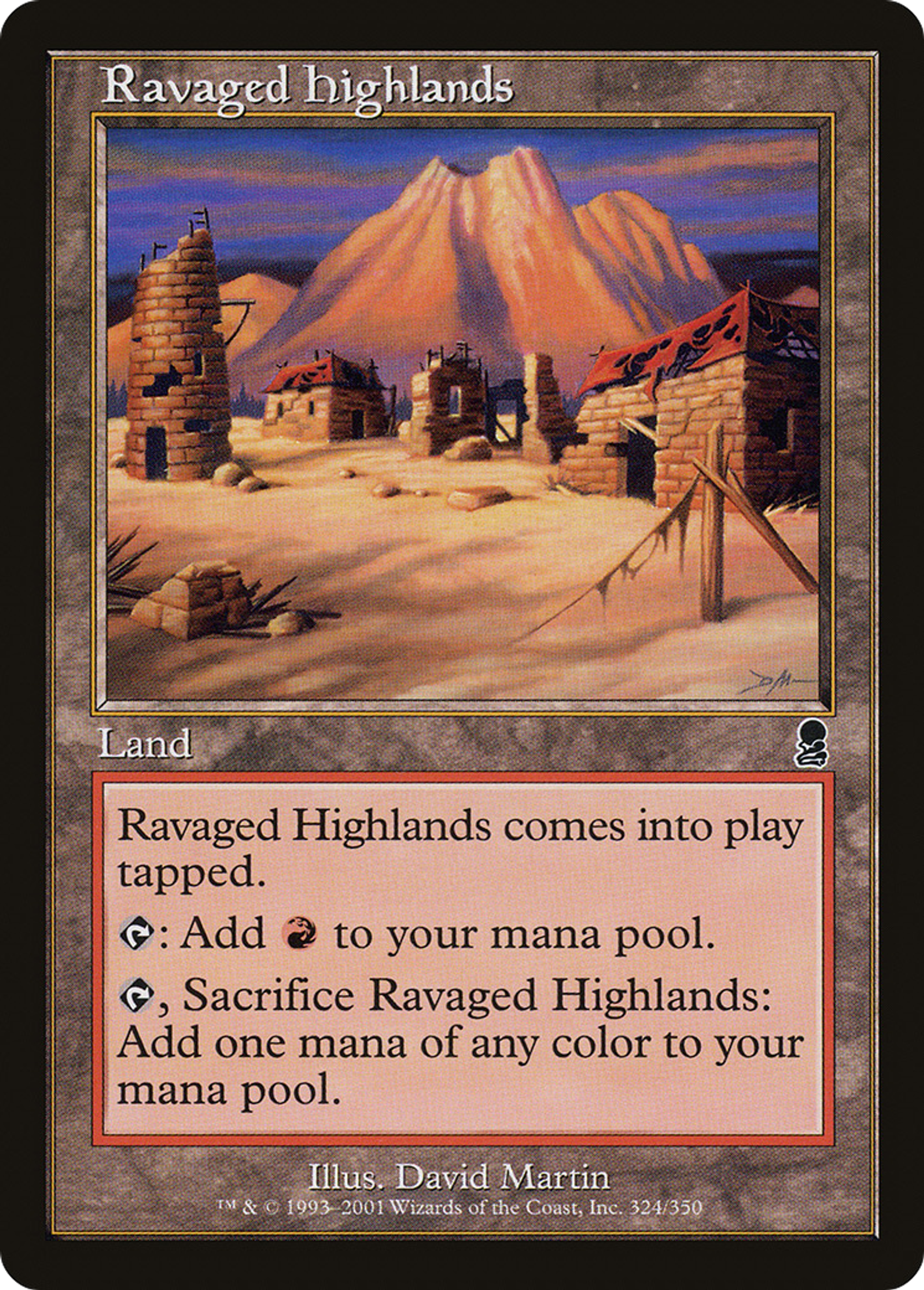 Ravaged Highlands — Odyssey — Magic: The Gathering