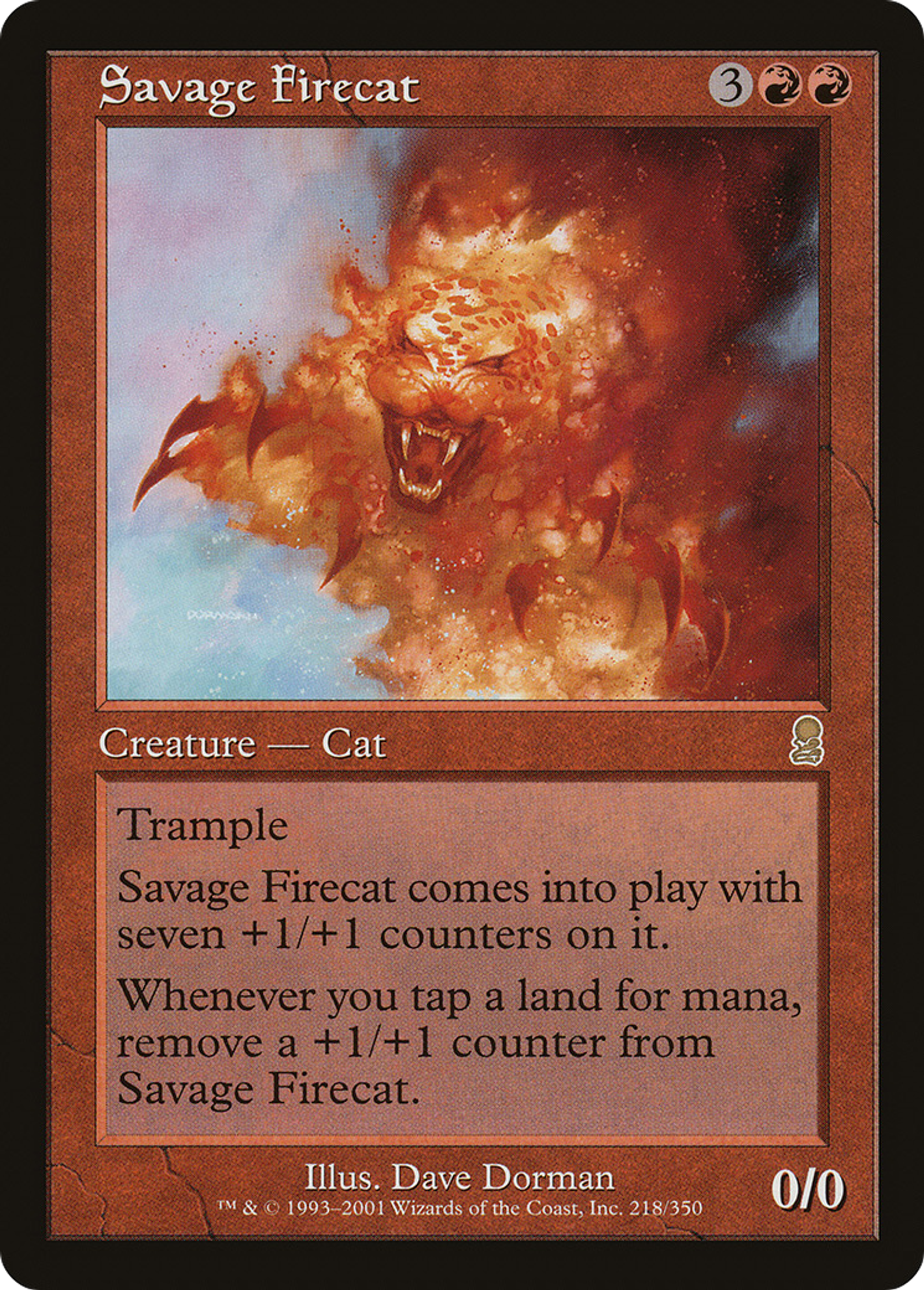 Savage Firecat — Odyssey — Magic: The Gathering