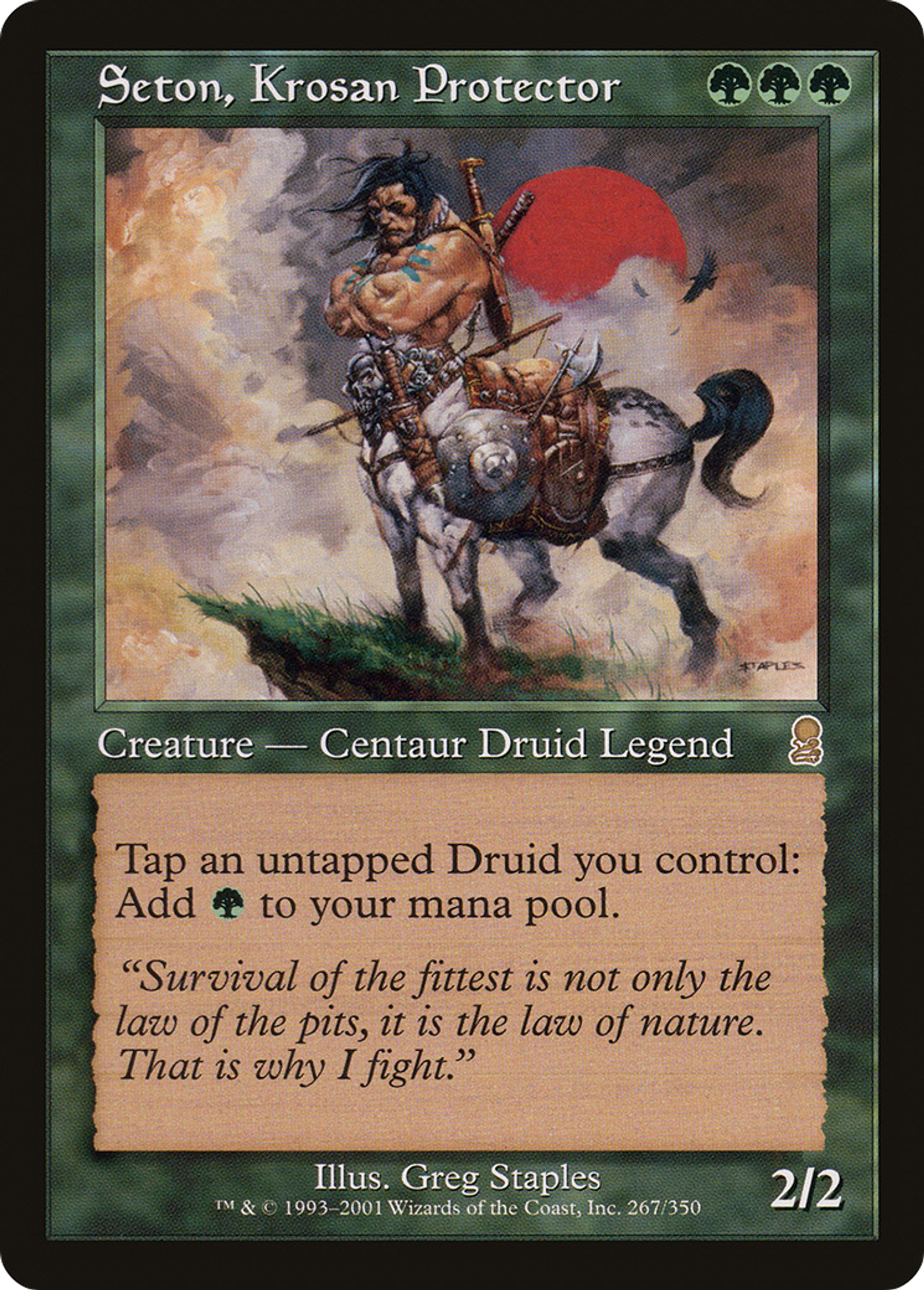Seton, Krosan Protector — Odyssey — Magic: The Gathering