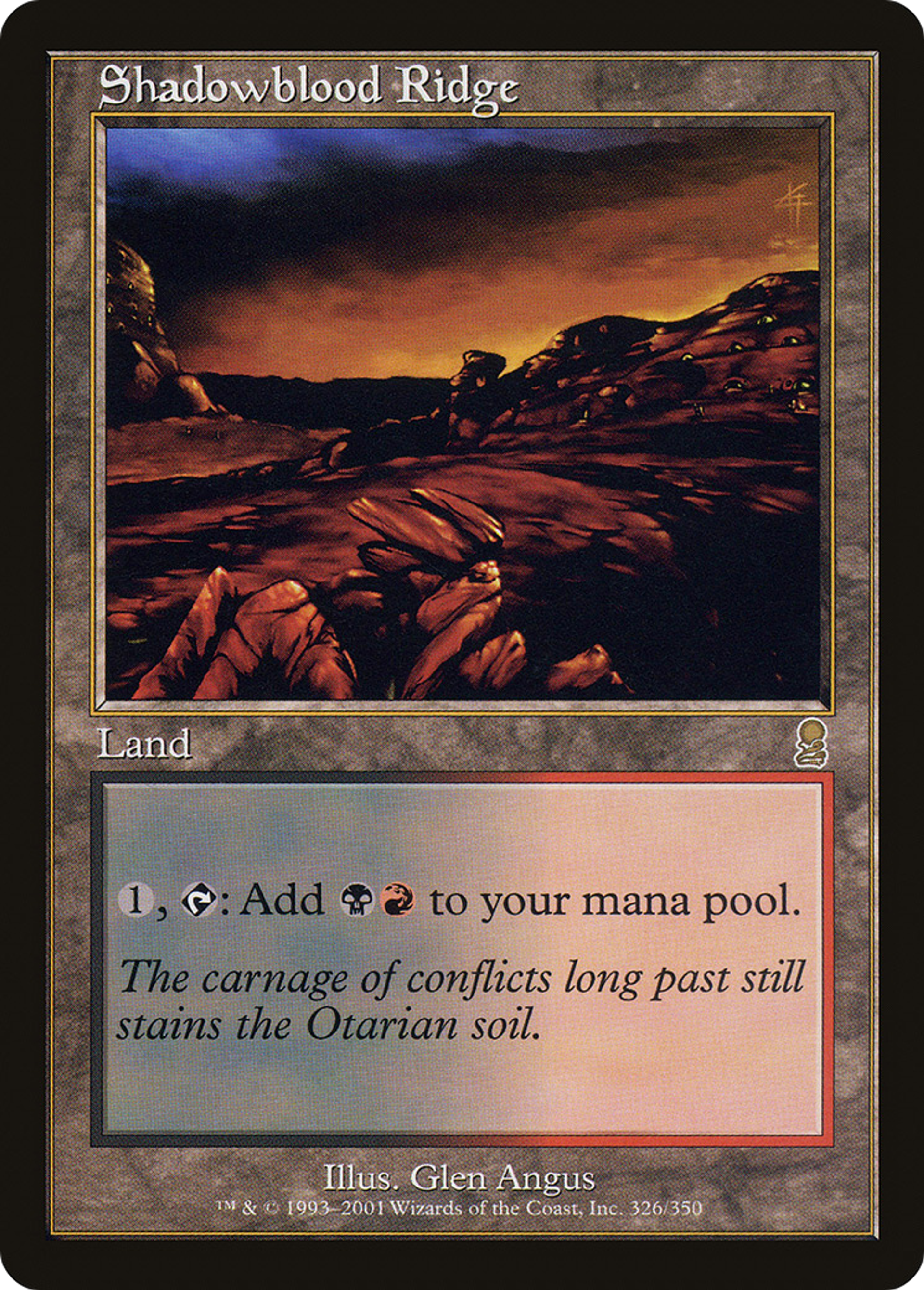 Shadowblood Ridge — Odyssey — Magic: The Gathering