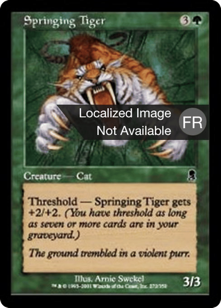 Tigre jaillissant — Odyssey — Magic: The Gathering
