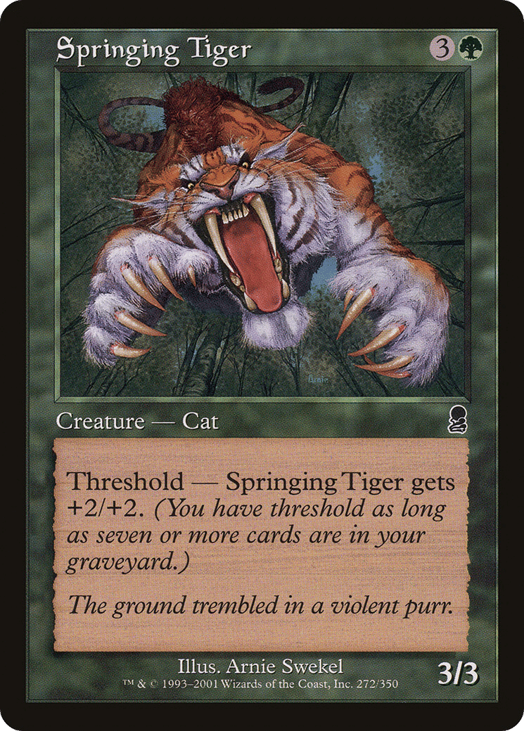 Springing Tiger — Odyssey — Magic: The Gathering