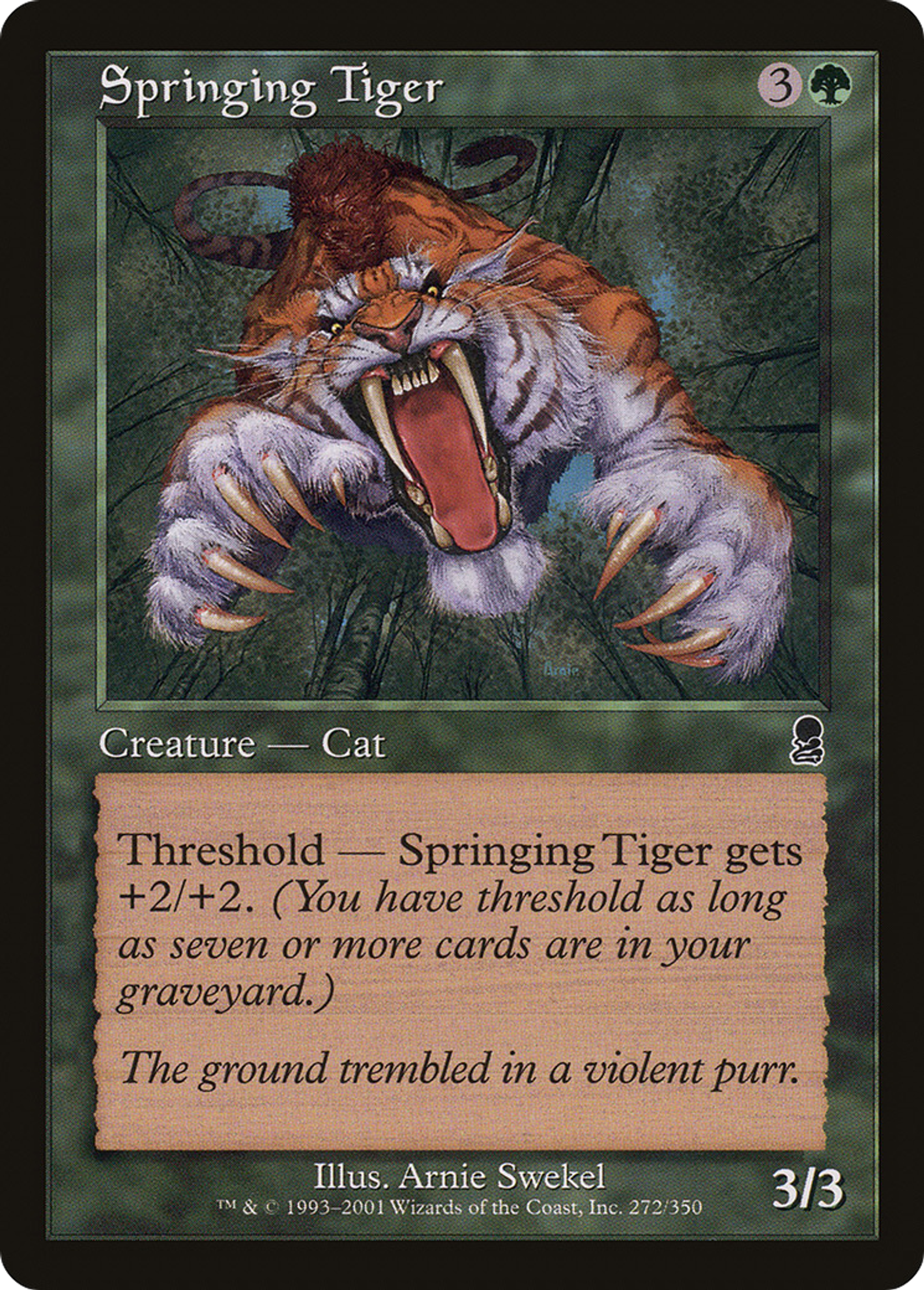 Tigre jaillissant — Odyssey — Magic: The Gathering