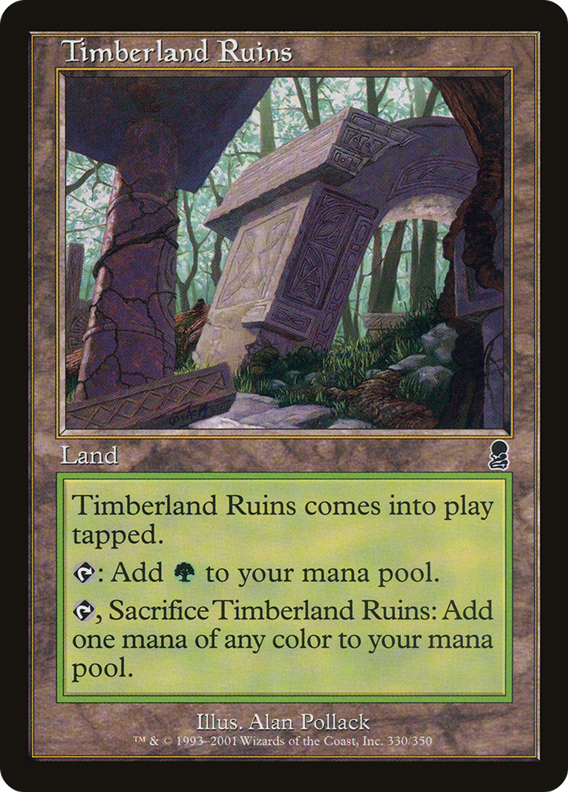 Timberland Ruins — Odyssey — Magic: The Gathering