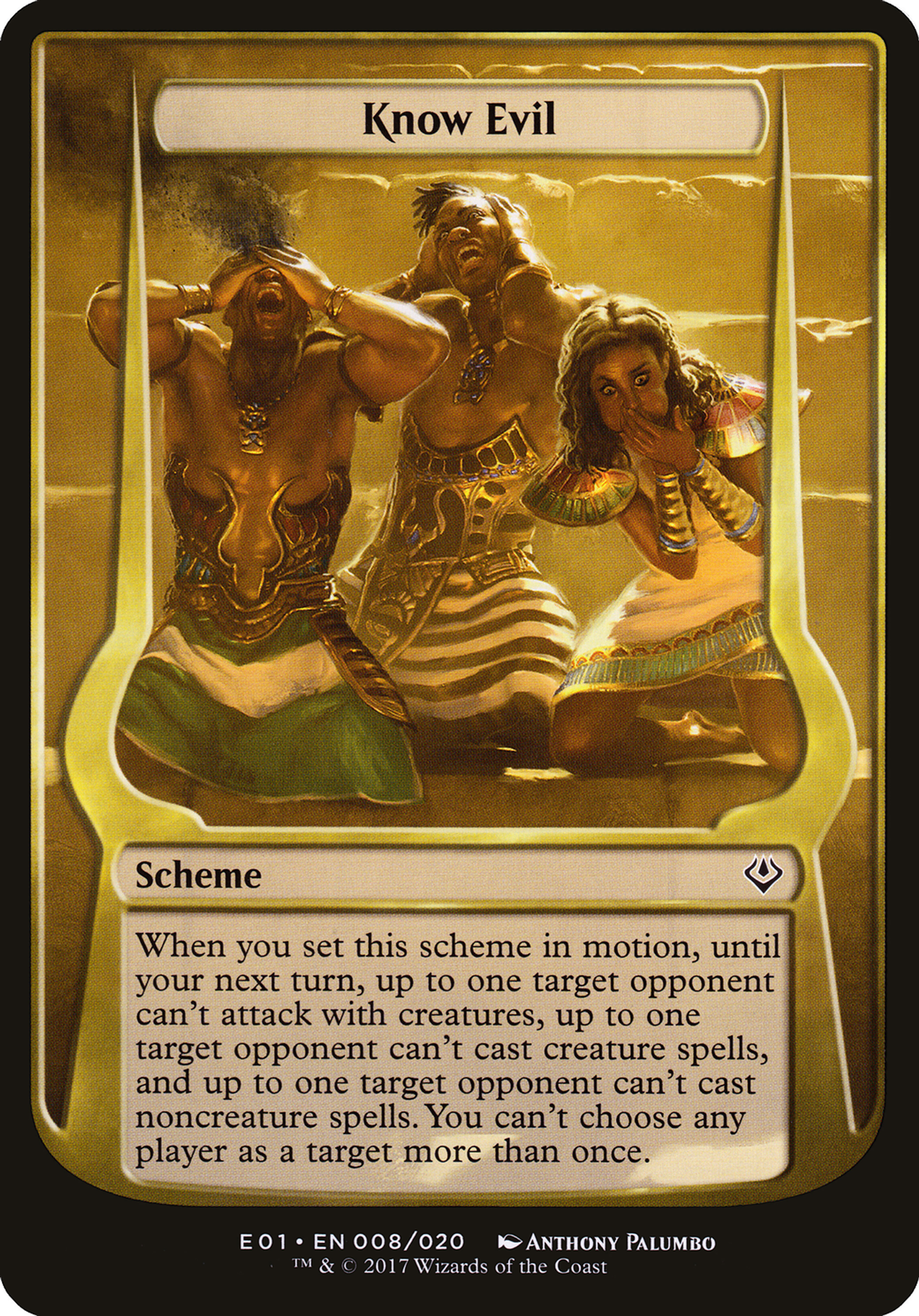 Know Evil — Archenemy: Nicol Bolas Schemes — Magic: The Gathering