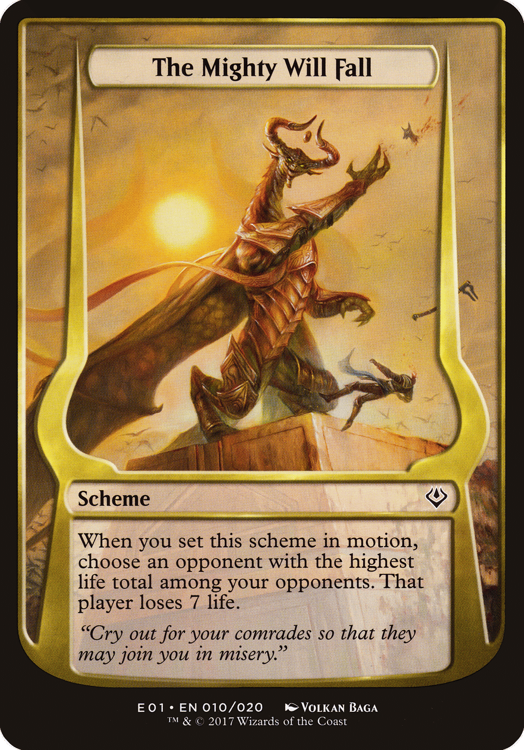 The Mighty Will Fall — Archenemy: Nicol Bolas Schemes — Magic: The Gathering