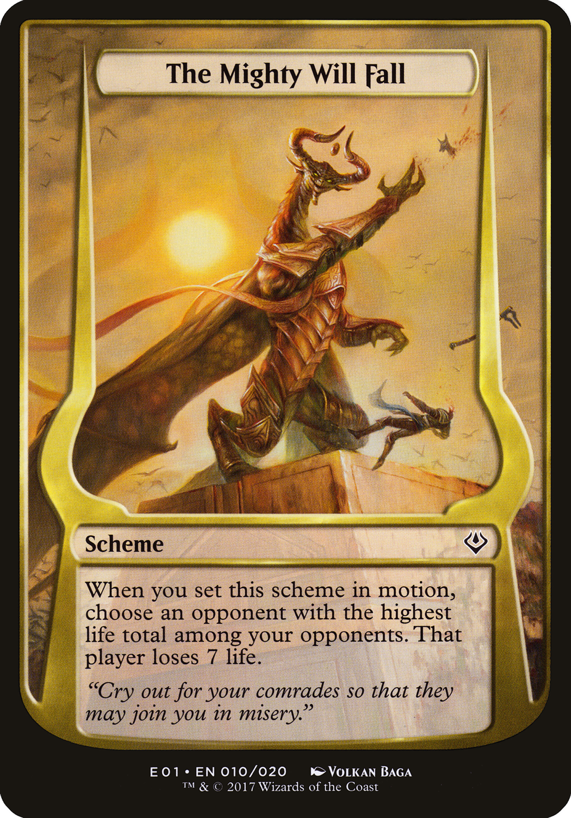 The Mighty Will Fall — Archenemy: Nicol Bolas Schemes — Magic: The Gathering