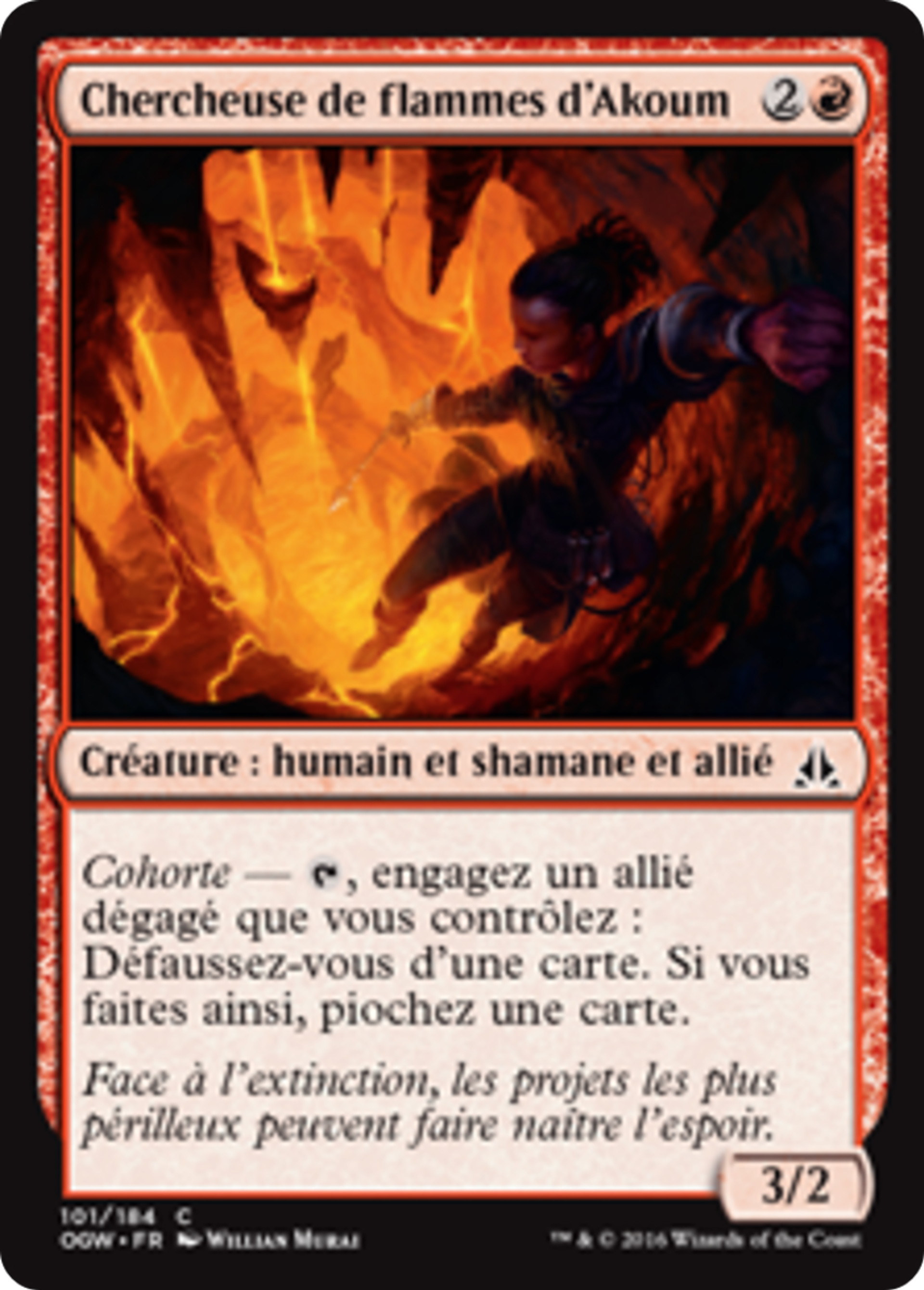 Chercheuse de flammes d'Akoum — Oath of the Gatewatch — Magic: The Gathering