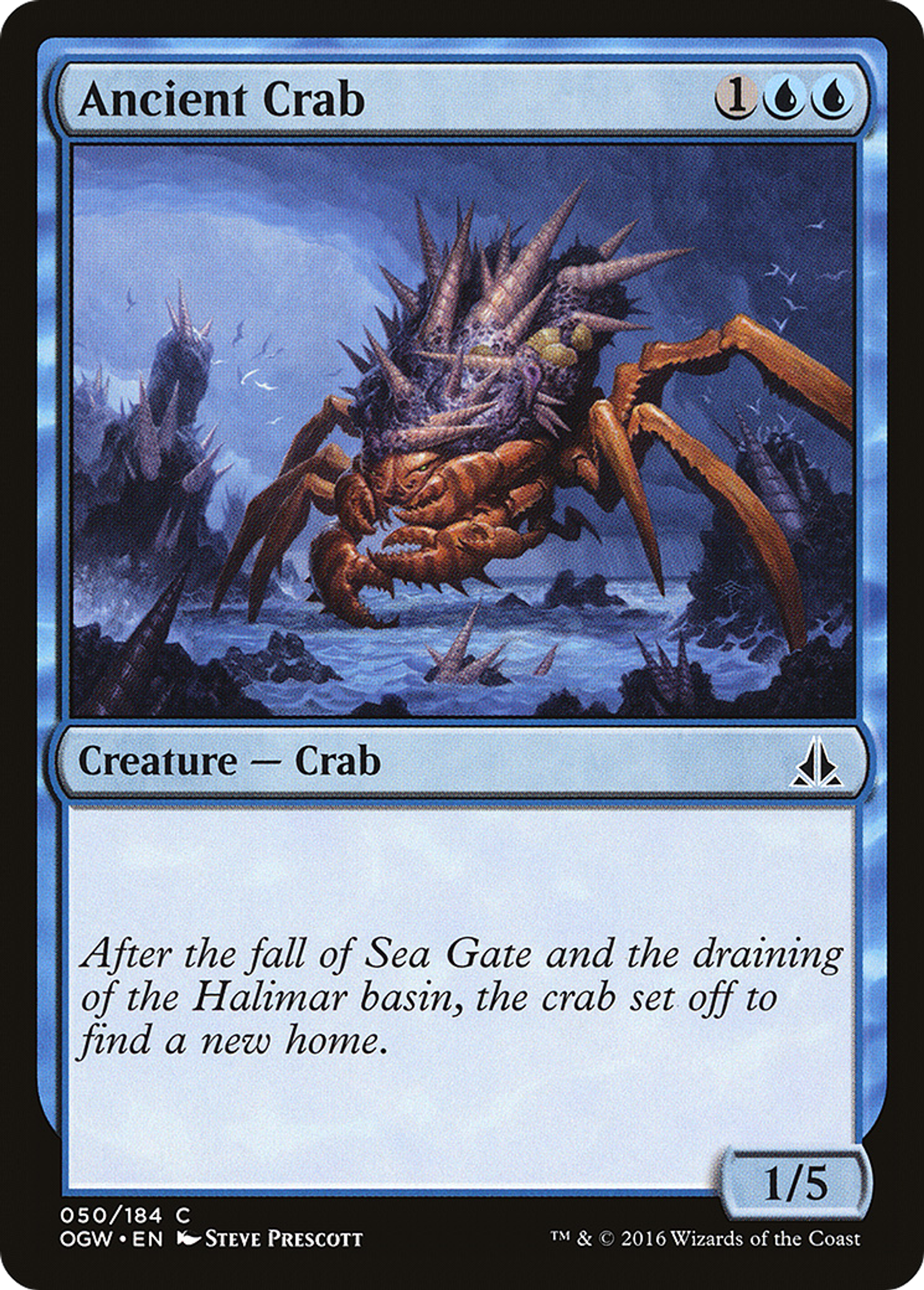 Crabe ancien — Oath of the Gatewatch — Magic: The Gathering