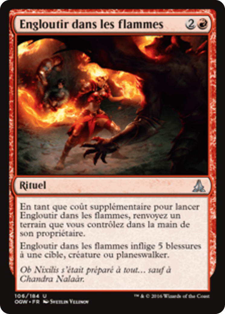 Engloutir dans les flammes — Oath of the Gatewatch — Magic: The Gathering
