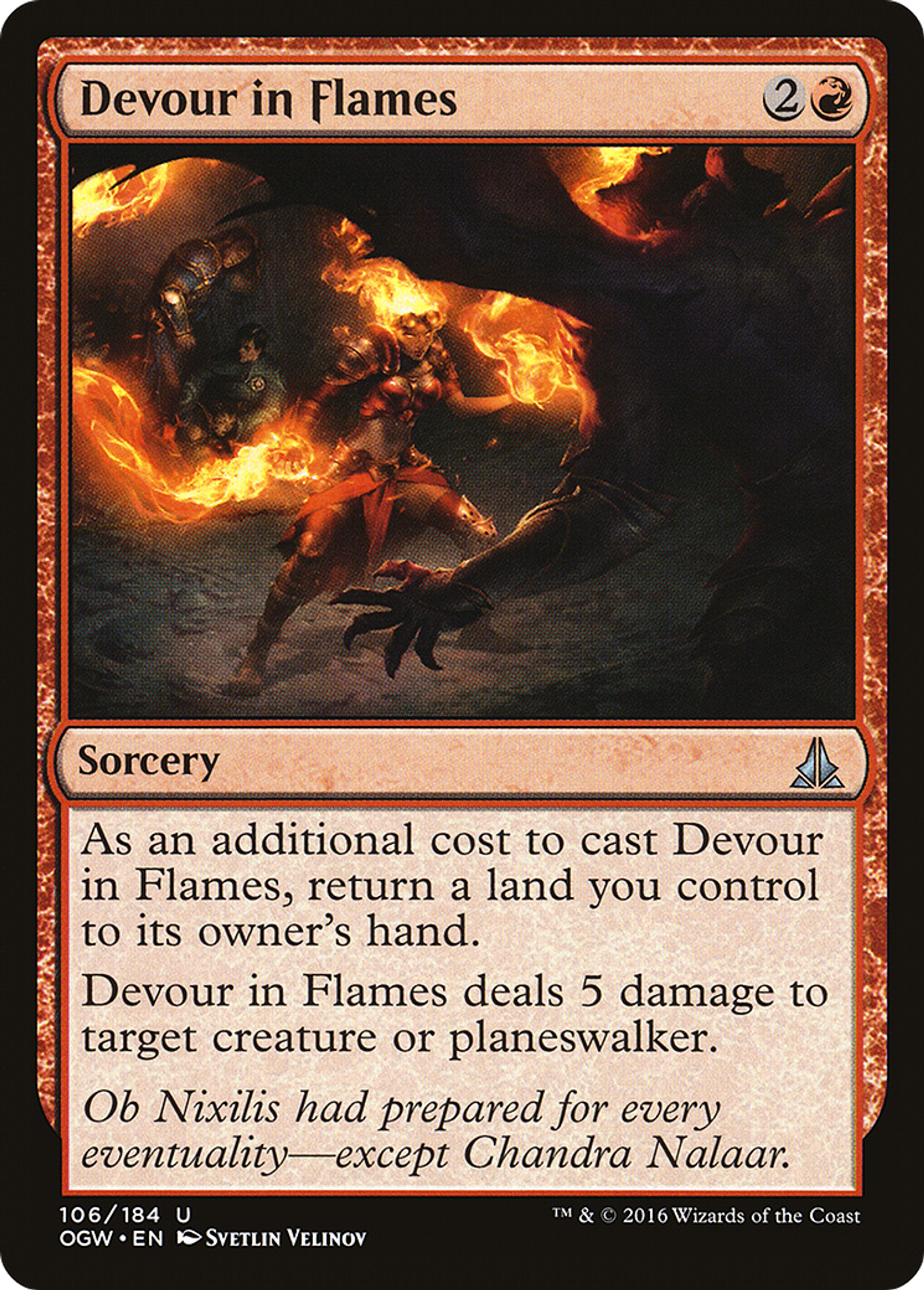 Devour in Flames — Oath of the Gatewatch — Magic: The Gathering