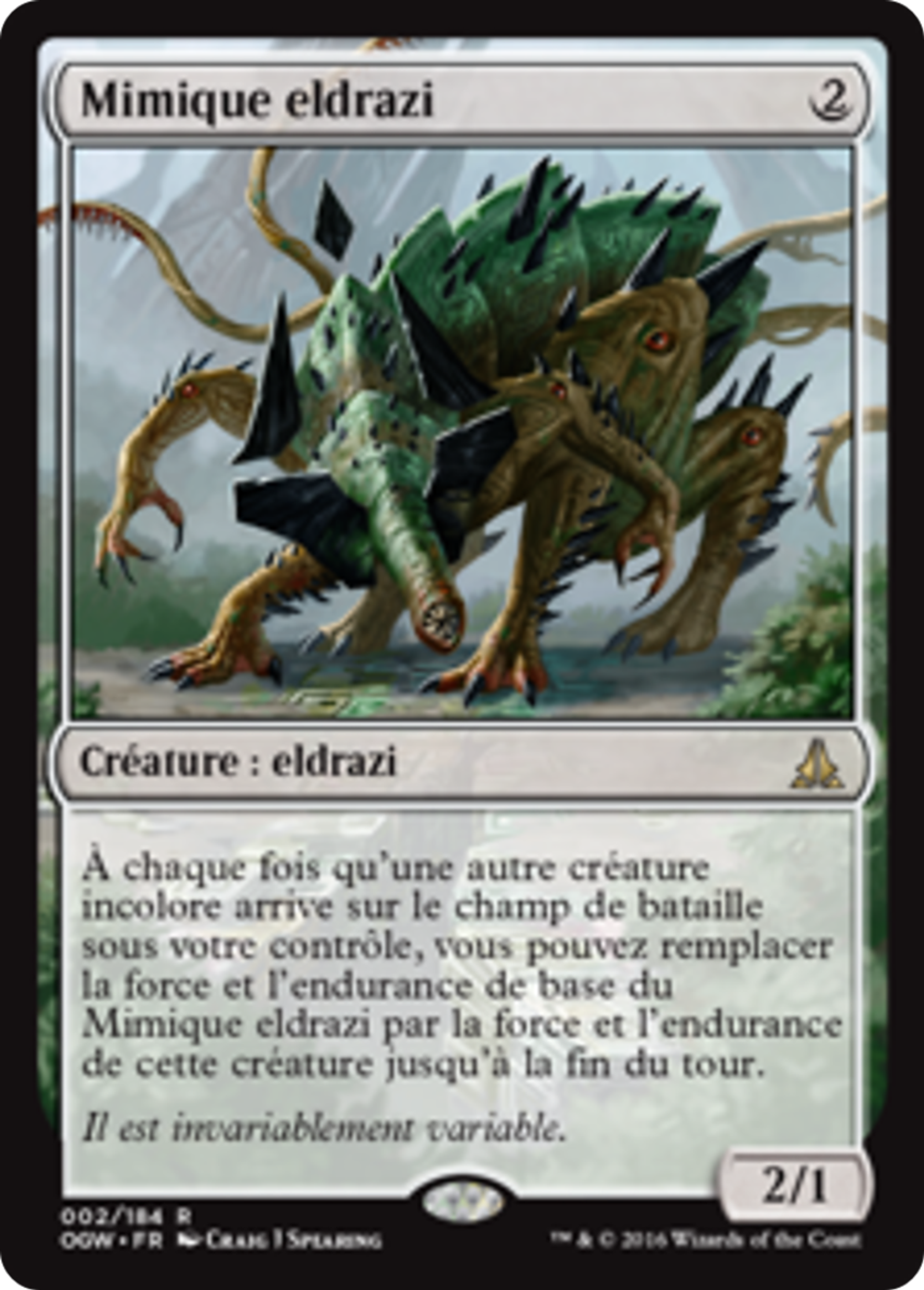Mimique eldrazi — Oath of the Gatewatch — Magic: The Gathering