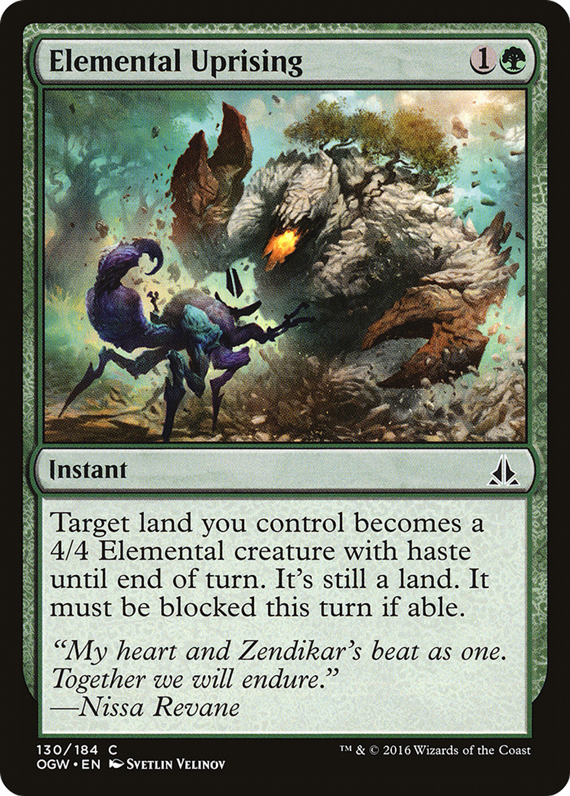 Soulèvement élémental — Oath of the Gatewatch — Magic: The Gathering