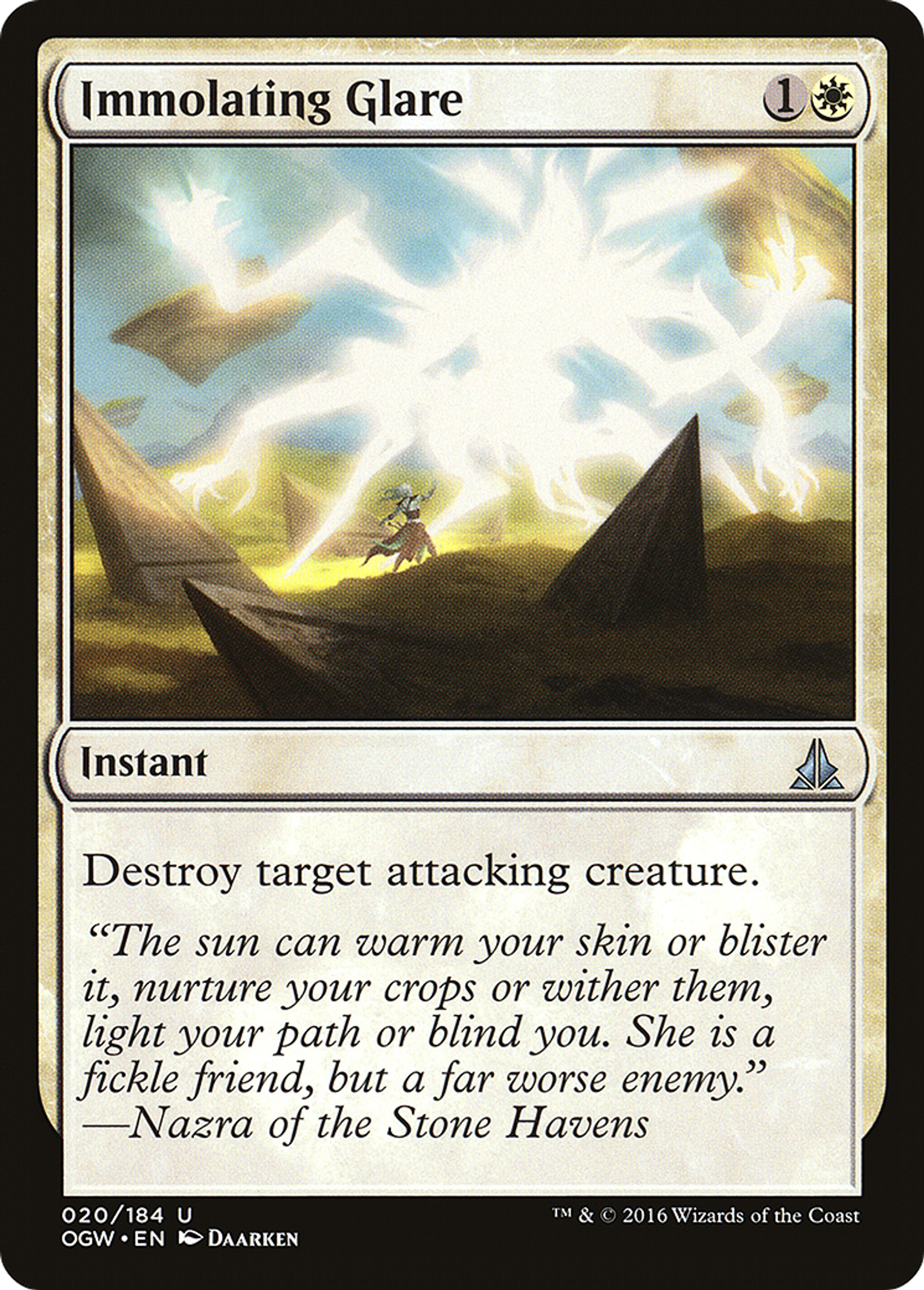 Immolating Glare — Oath of the Gatewatch — Magic: The Gathering
