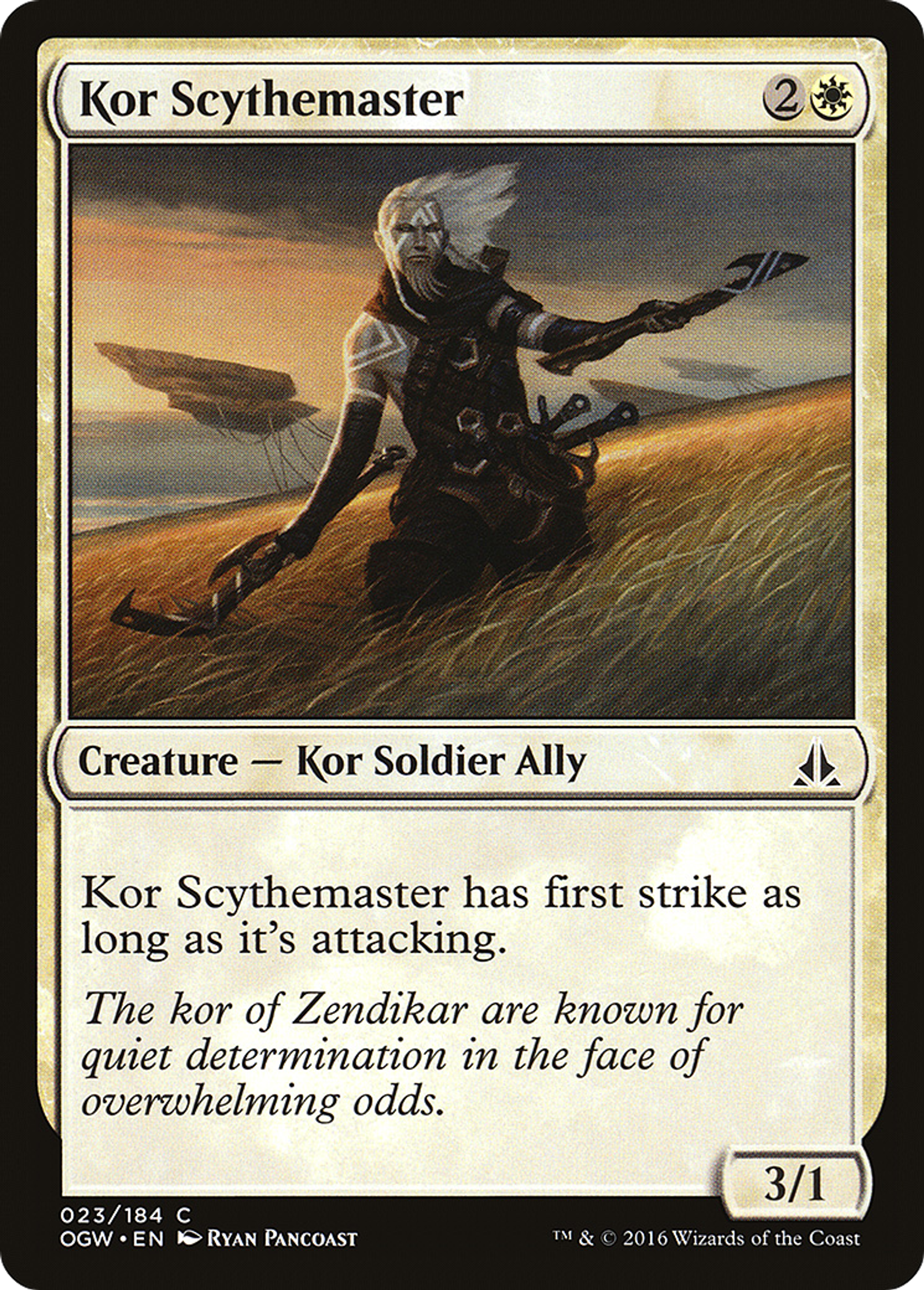 Kor Scythemaster — Oath of the Gatewatch — Magic: The Gathering