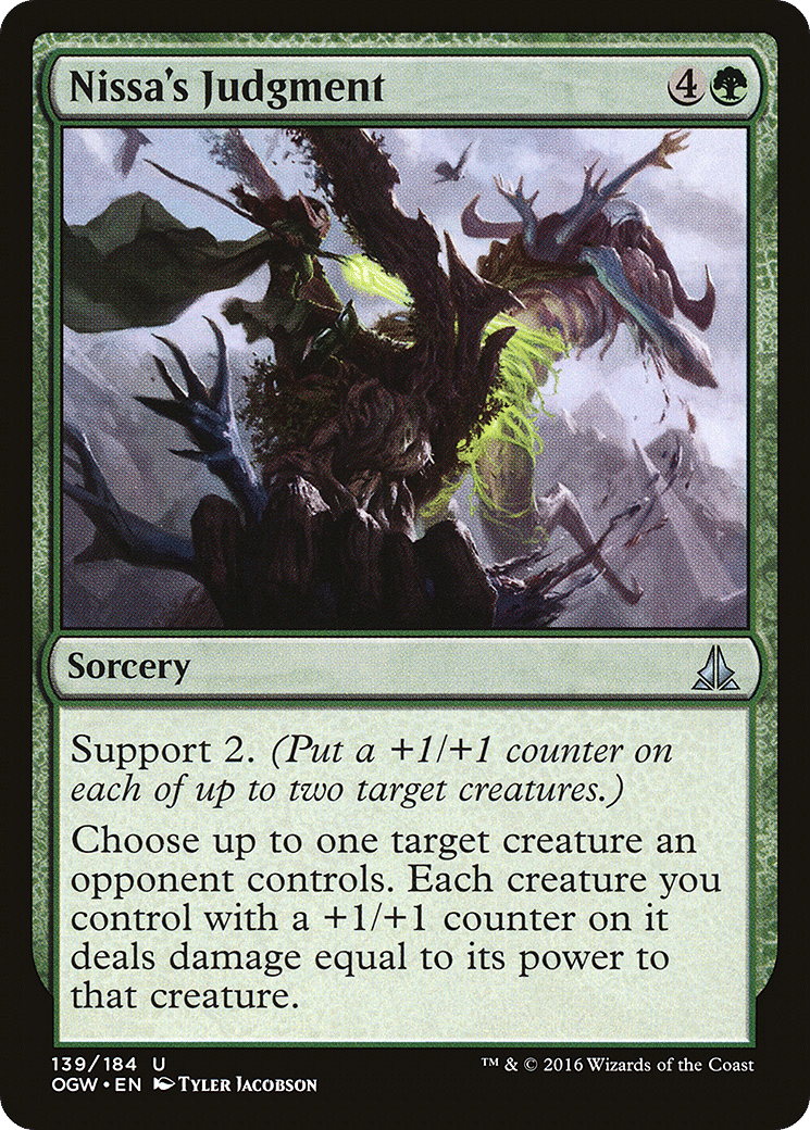 Nissa's Judgment — Oath of the Gatewatch — Magic: The Gathering