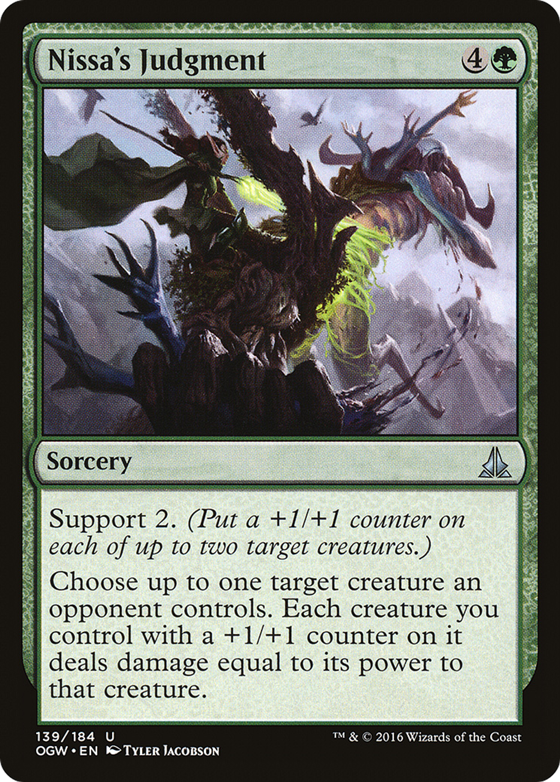 Nissa's Judgment — Oath of the Gatewatch — Magic: The Gathering