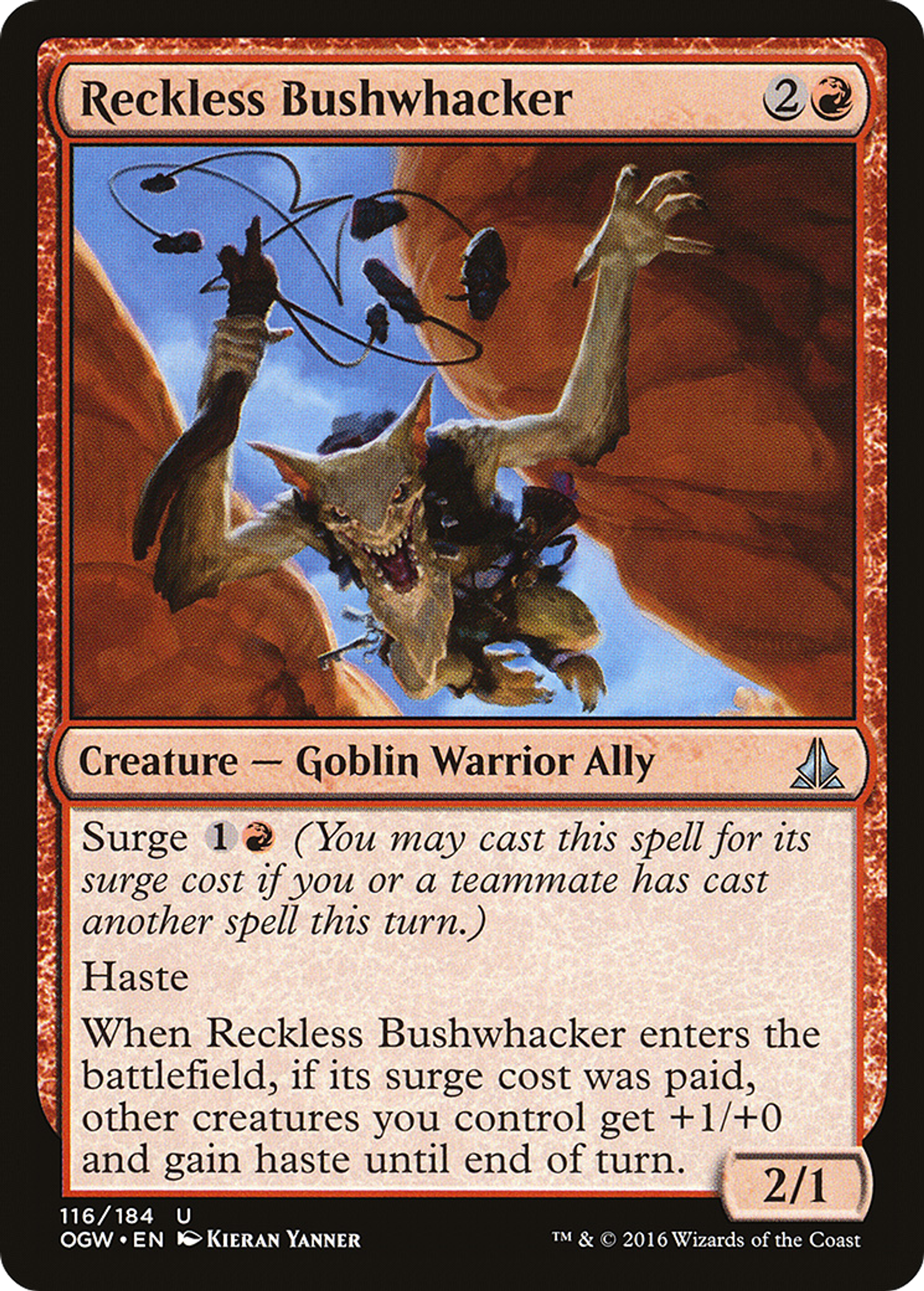 Reckless Bushwhacker — Oath of the Gatewatch — Magic: The Gathering