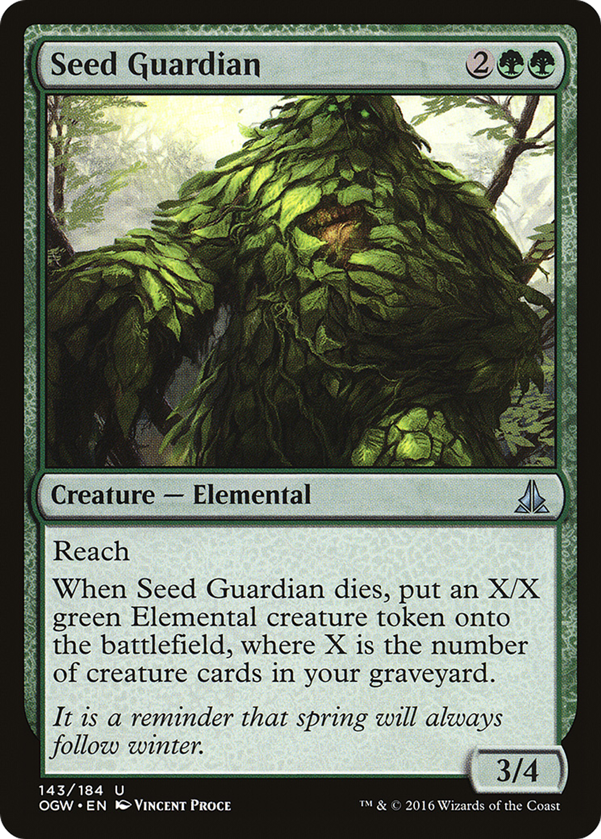 Seed Guardian — Oath of the Gatewatch — Magic: The Gathering