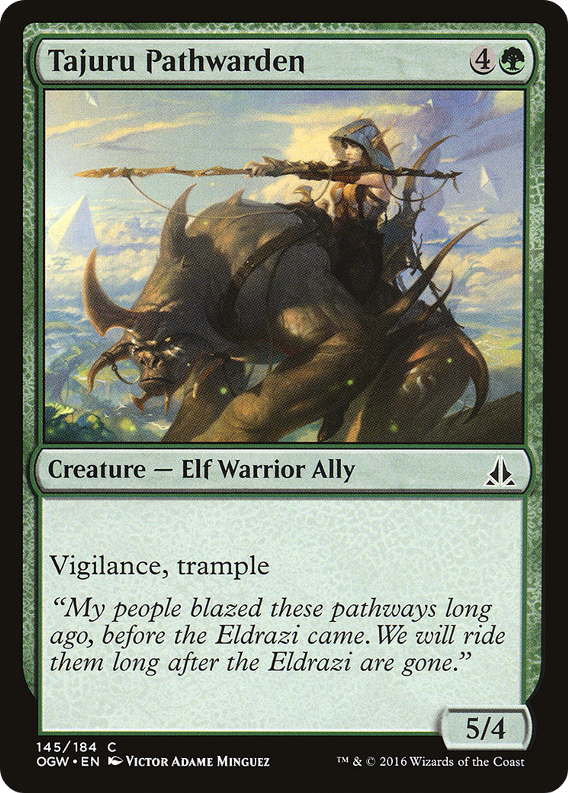 Gardesente des Tajuru — Oath of the Gatewatch — Magic: The Gathering