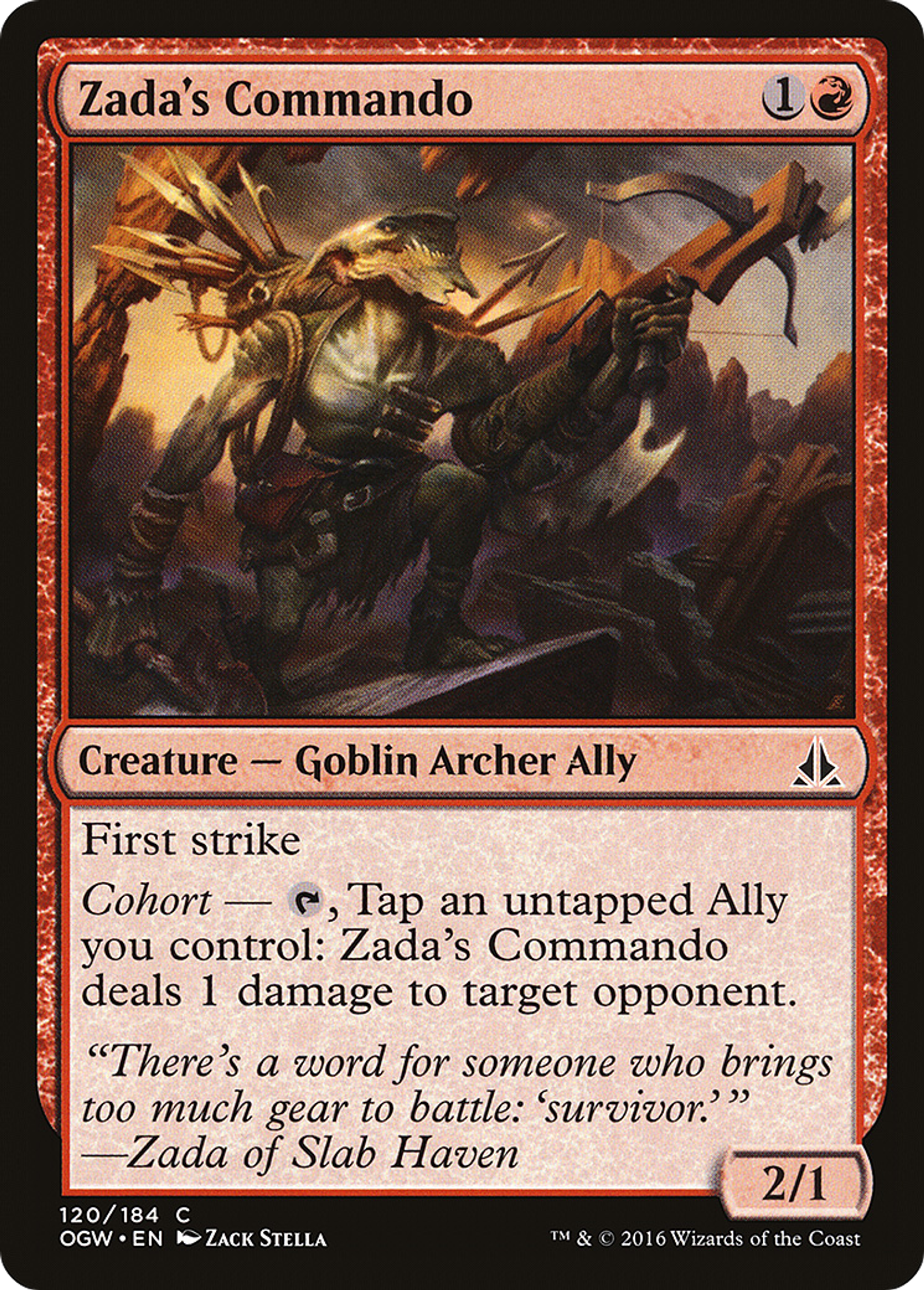 Commando de Zada — Oath of the Gatewatch — Magic: The Gathering