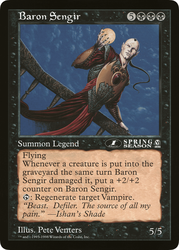Baron Sengir — Oversized League Prizes — Magic: The Gathering