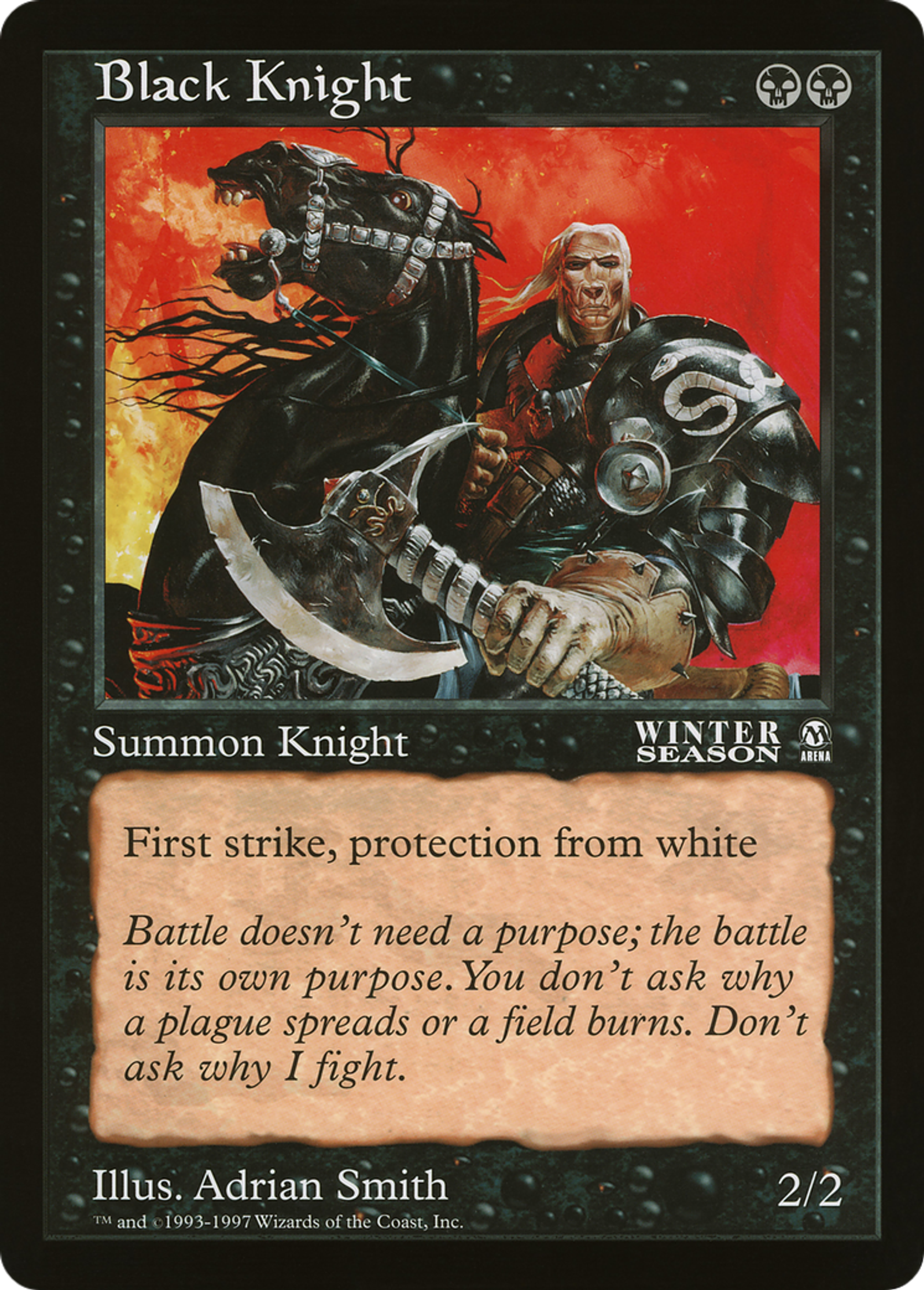 Chevalier noir — Oversized League Prizes — Magic: The Gathering