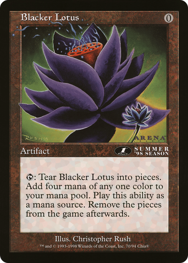Blacker Lotus — Oversized League Prizes — Magic: The Gathering