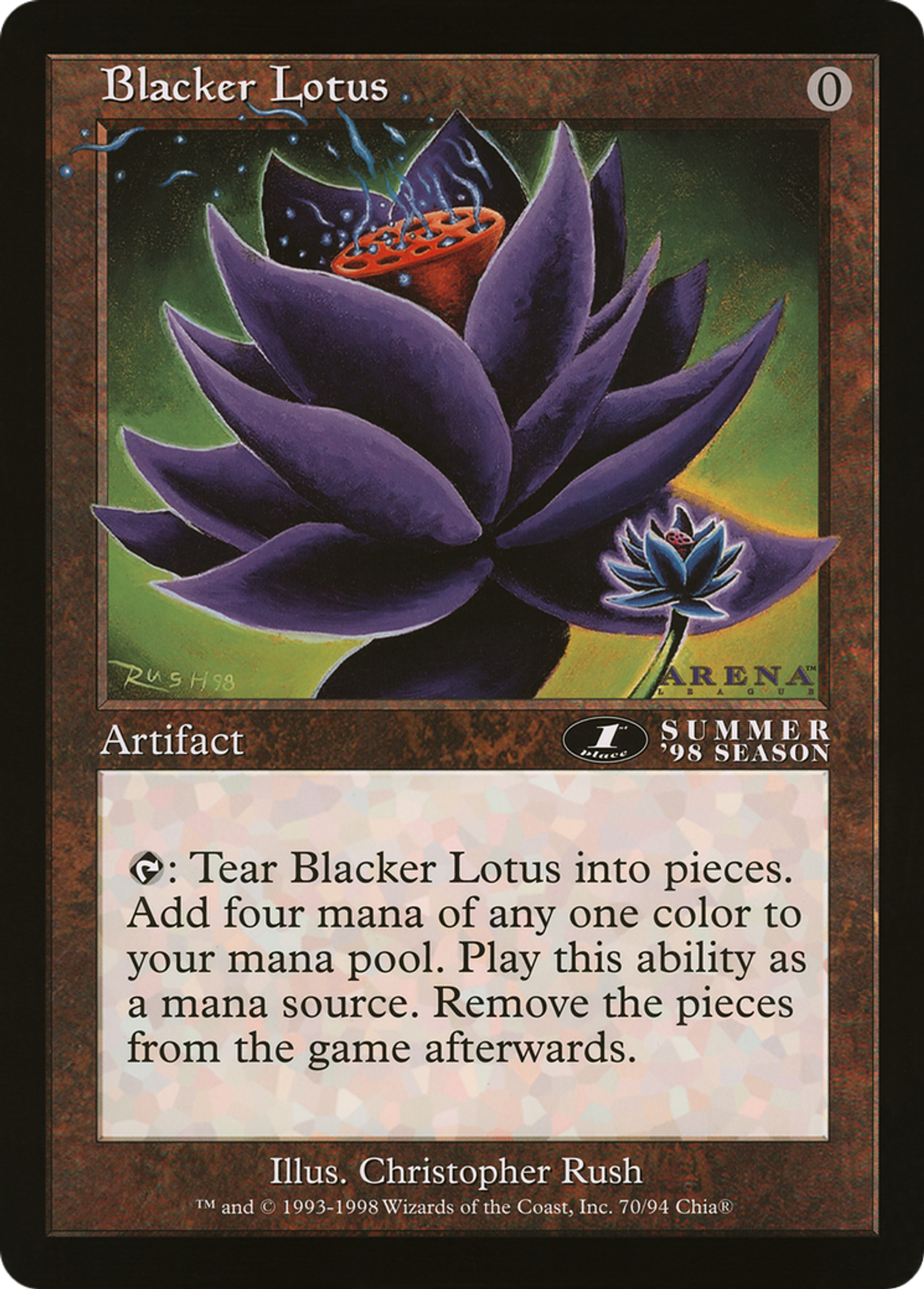 Blacker Lotus — Oversized League Prizes — Magic: The Gathering