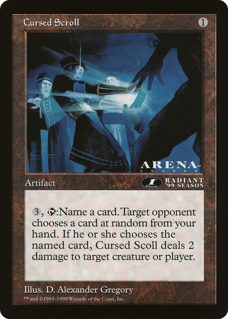 Cursed Scroll — Oversized League Prizes — Magic: The Gathering