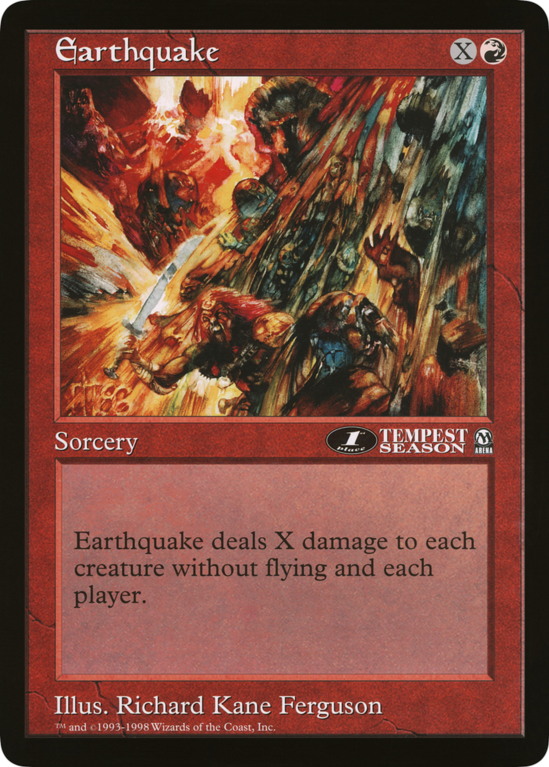 Tremblement de terre — Oversized League Prizes — Magic: The Gathering