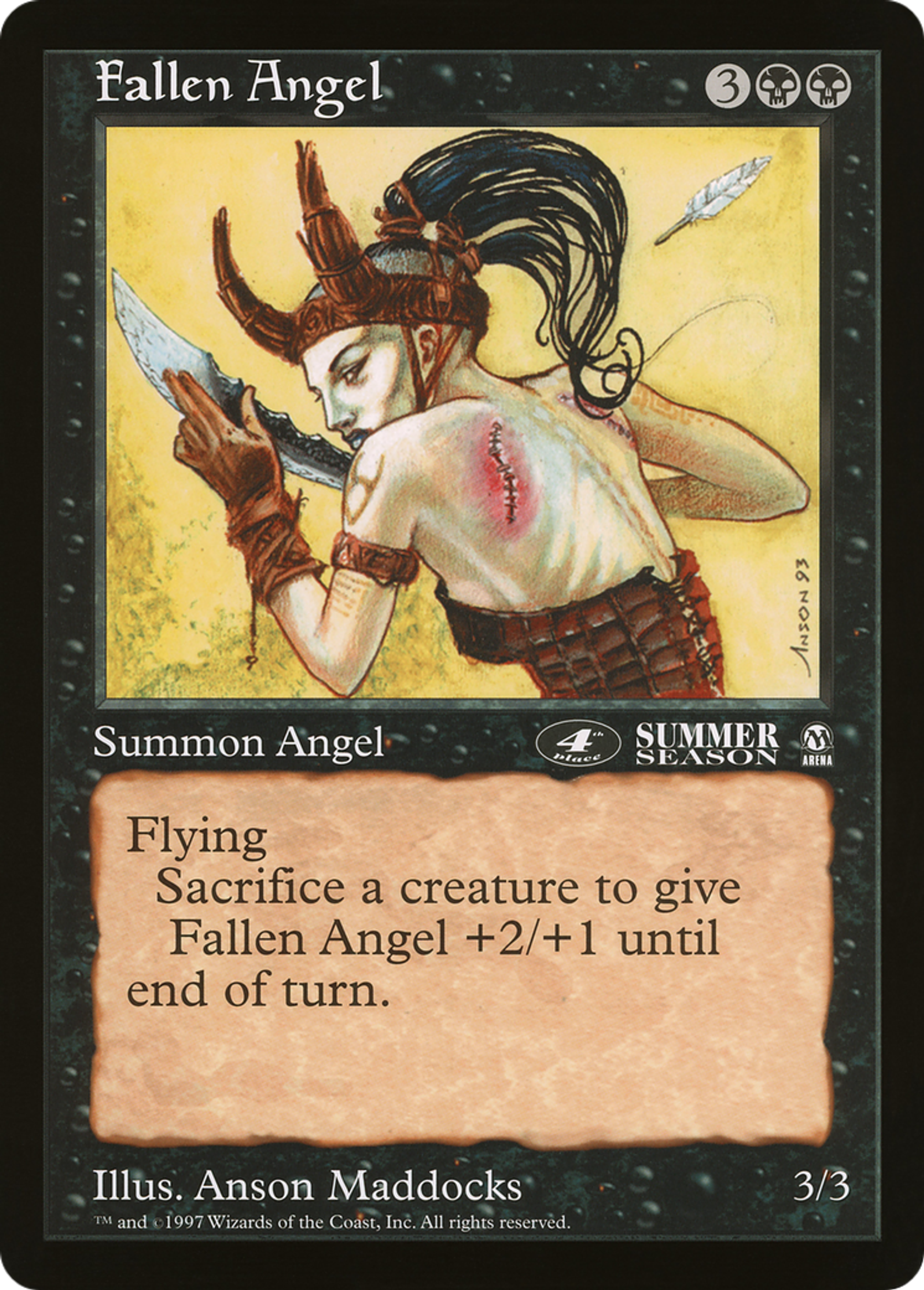 Ange déchue — Oversized League Prizes — Magic: The Gathering