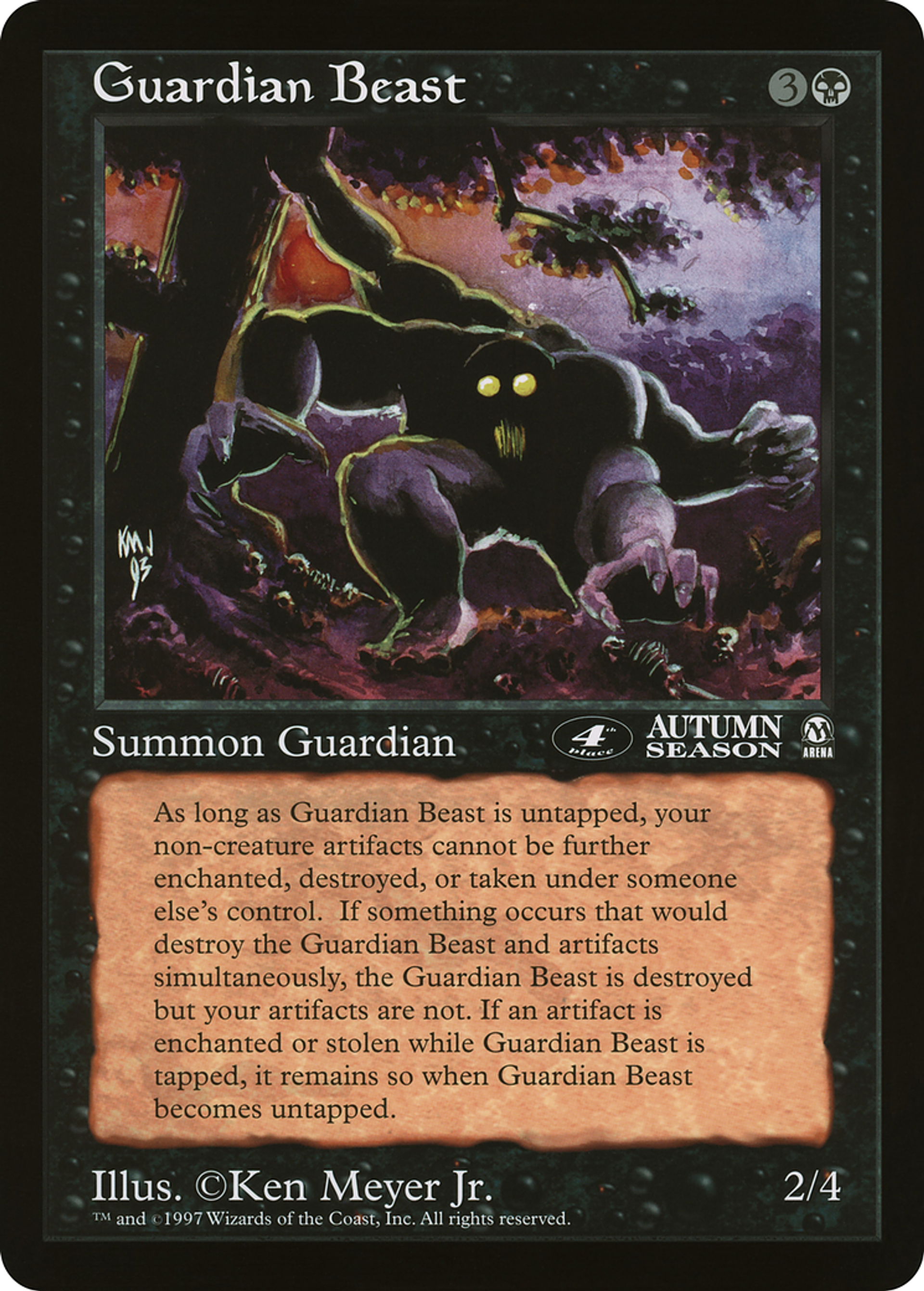 Guardian Beast — Oversized League Prizes — Magic: The Gathering