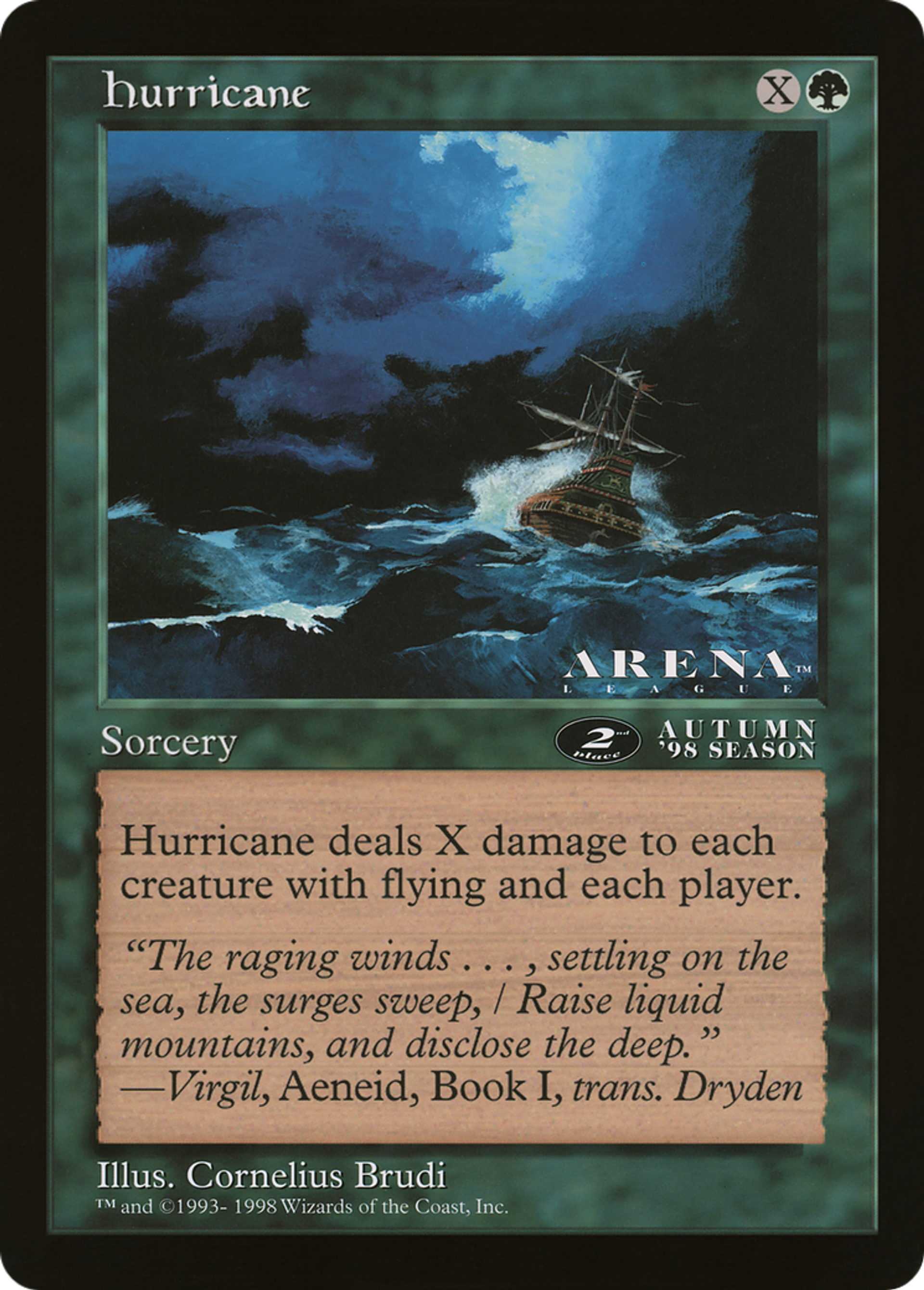 Ouragan — Oversized League Prizes — Magic: The Gathering