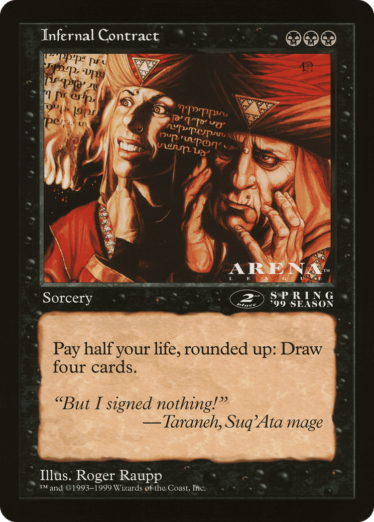 Infernal Contract — Oversized League Prizes — Magic: The Gathering