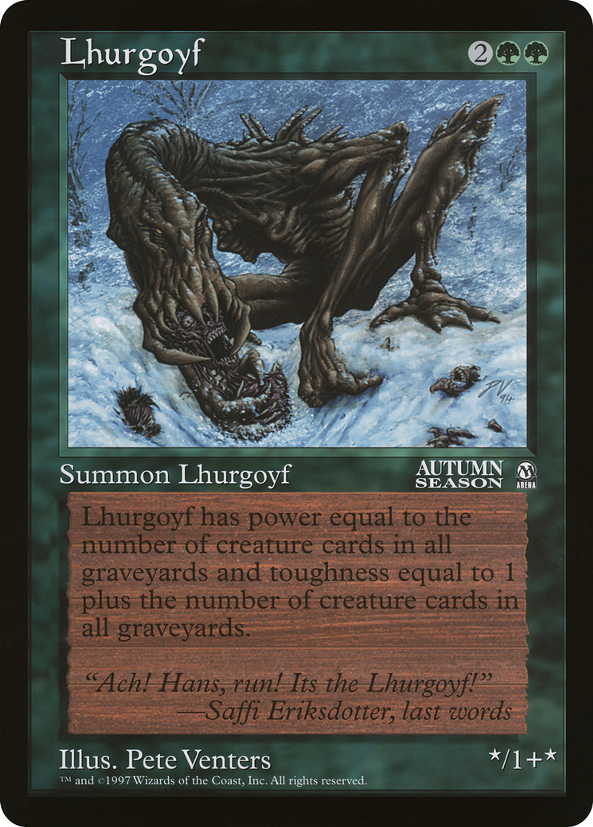 lhurgoyf — Oversized League Prizes — Magic: The Gathering