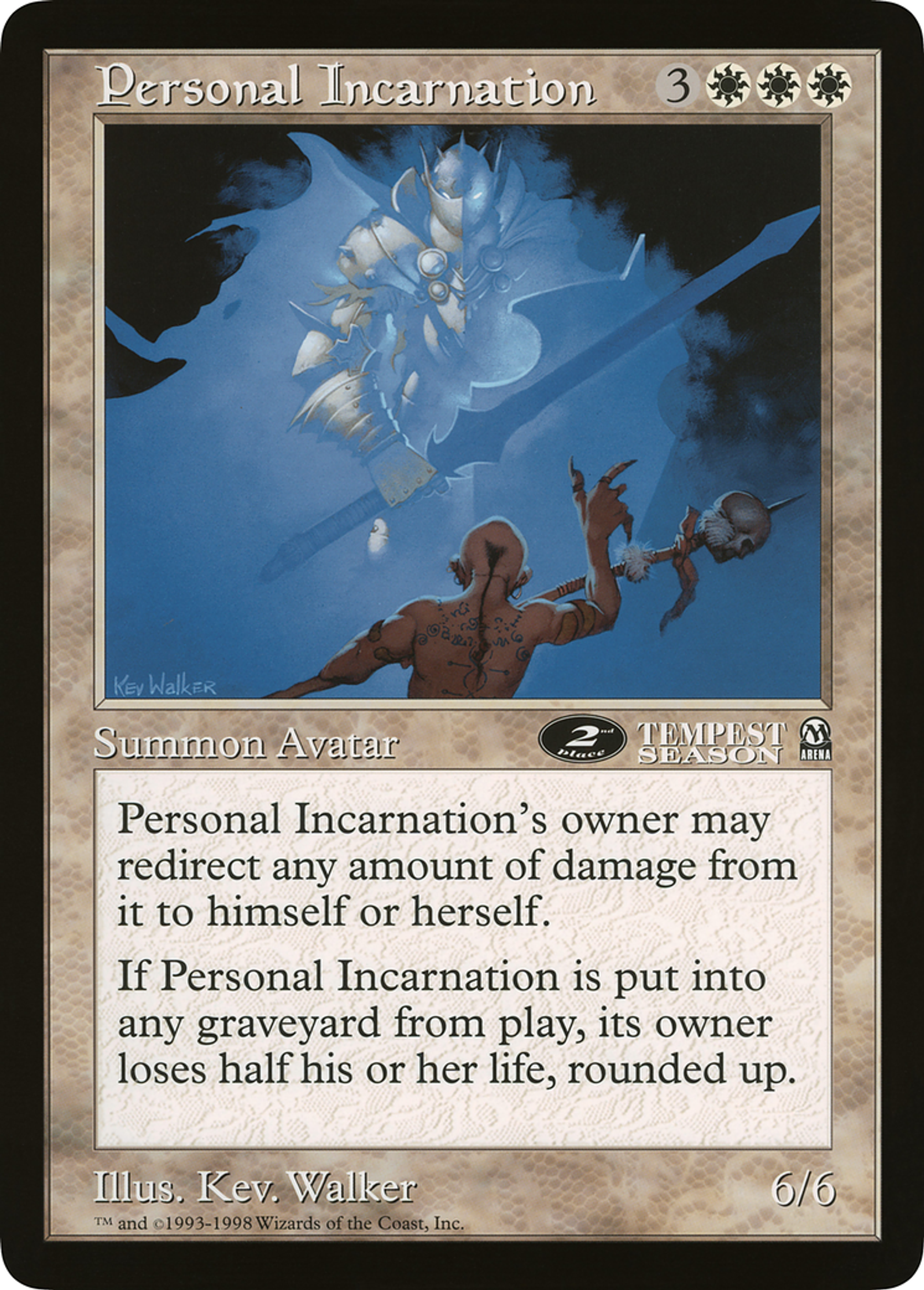 Incarnation personnelle — Oversized League Prizes — Magic: The Gathering