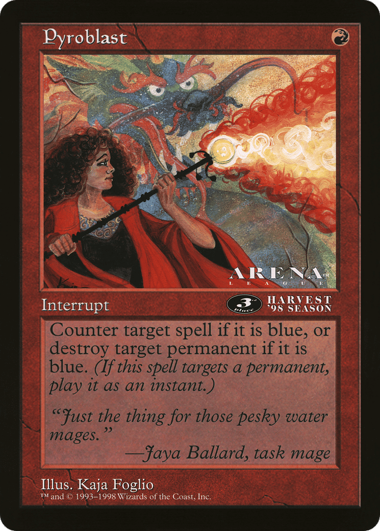 Pyroblast — Oversized League Prizes — Magic: The Gathering