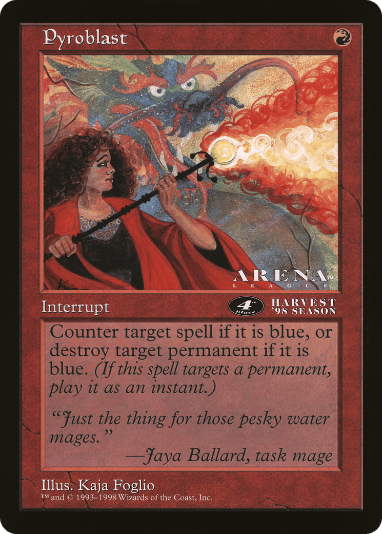 Pyroblast — Oversized League Prizes — Magic: The Gathering