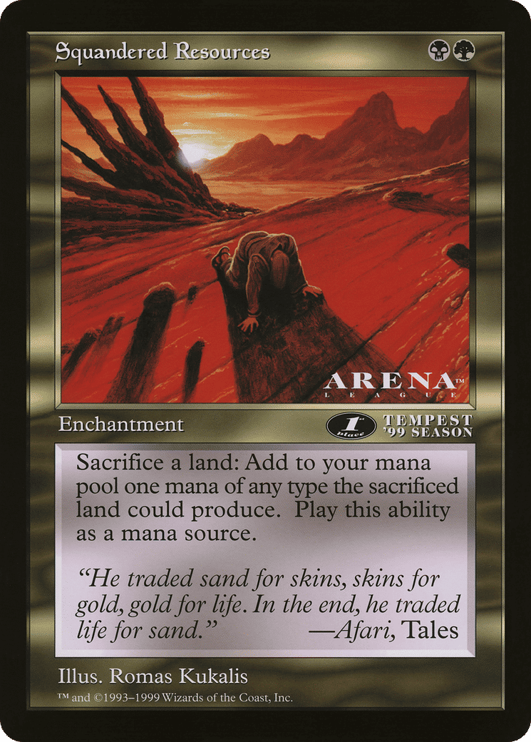 Squandered Resources — Oversized League Prizes — Magic: The Gathering