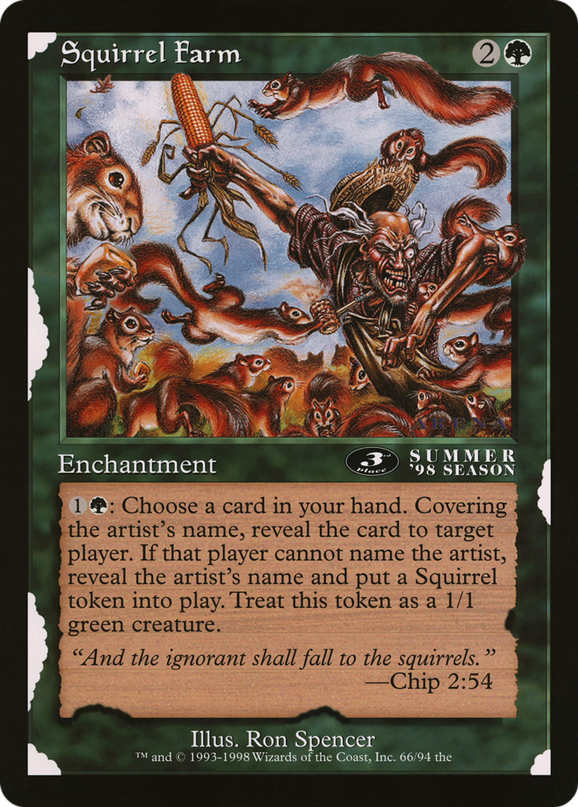 Squirrel Farm — Oversized League Prizes — Magic: The Gathering