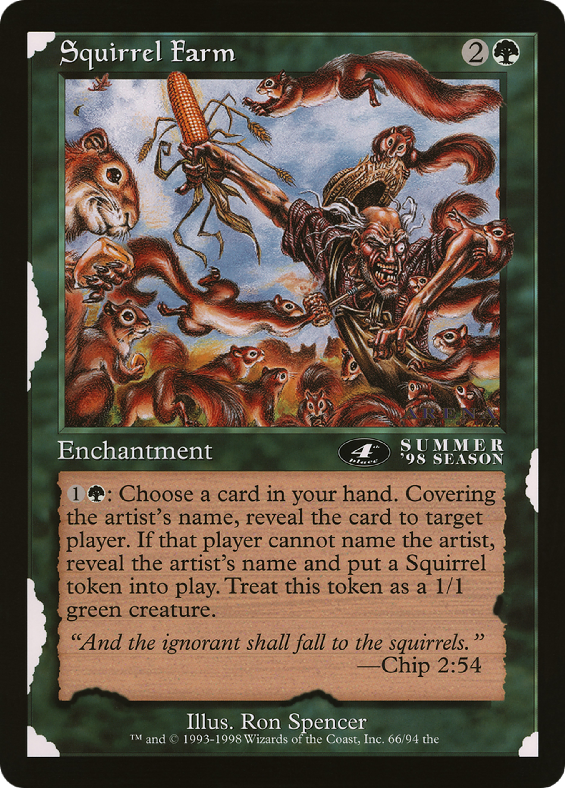 Squirrel Farm — Oversized League Prizes — Magic: The Gathering